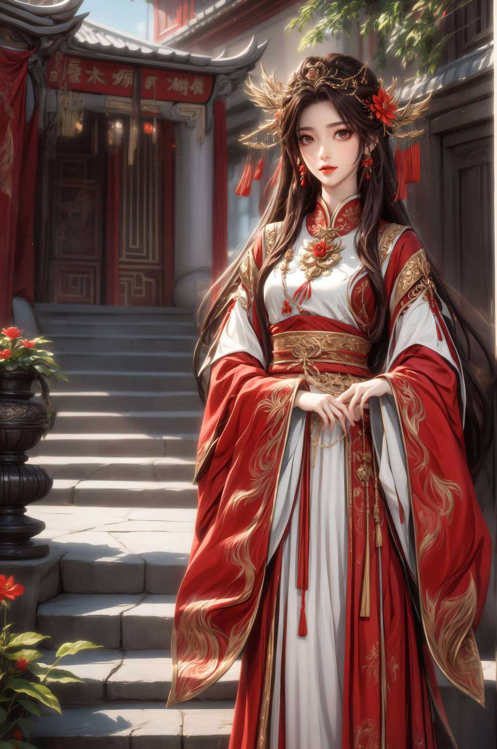 她是《完美世界》中的灵气所在她身披烈焰红衣