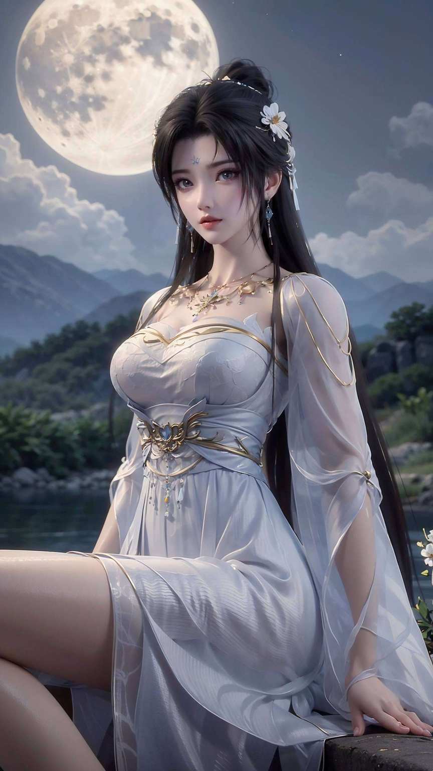 动漫美女的清新与梦幻清漪云曦神图壁纸如同一抹温柔的粉黛