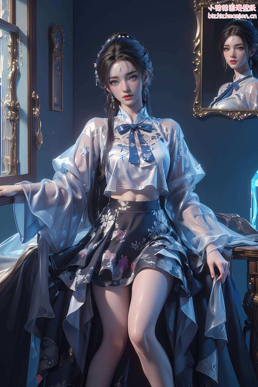 来看看这款清漪漫画壁纸高清版吧！完美世界里的国漫女神清漪玄幻风格十足