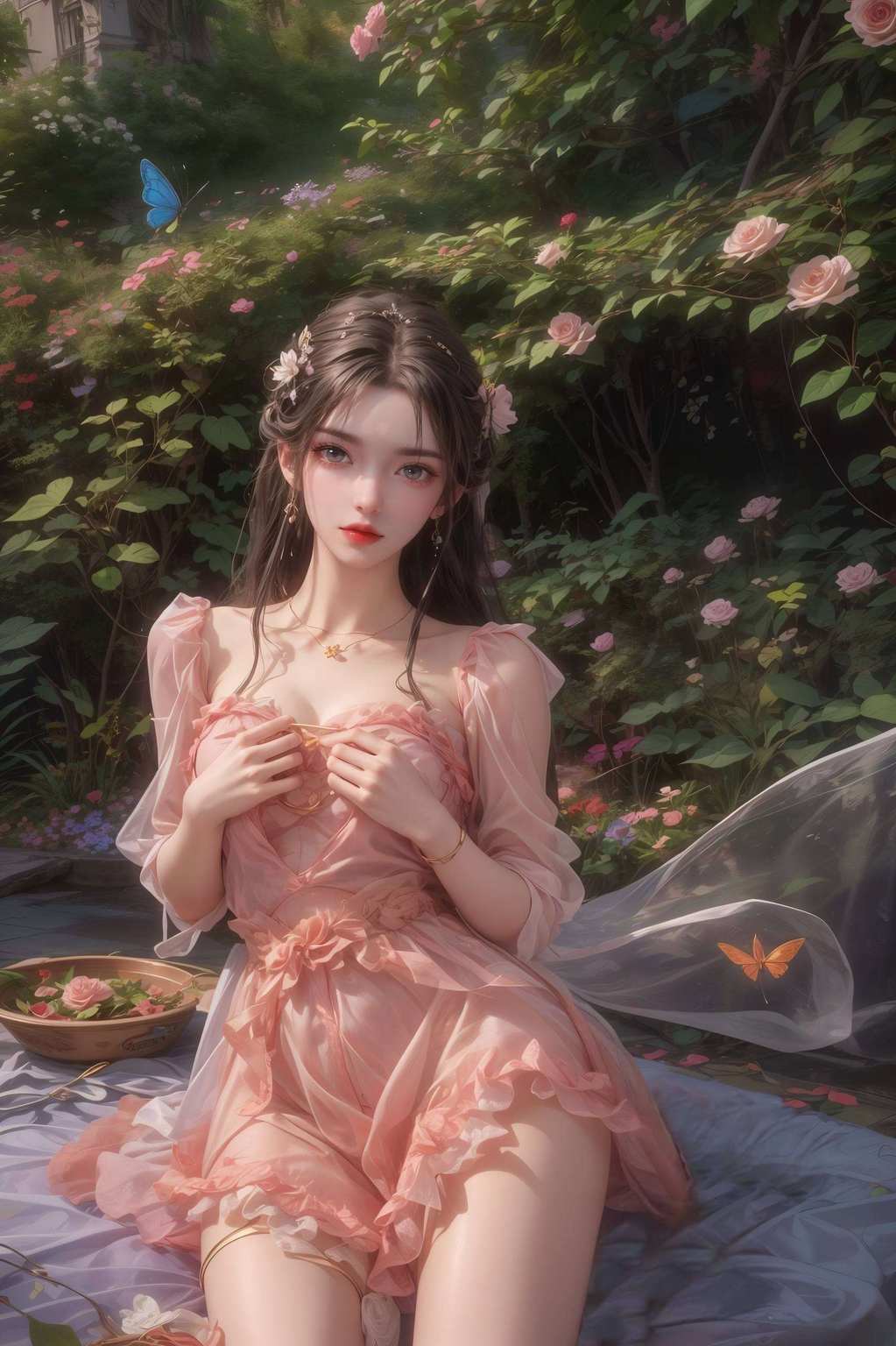 国漫美女清漪映屏