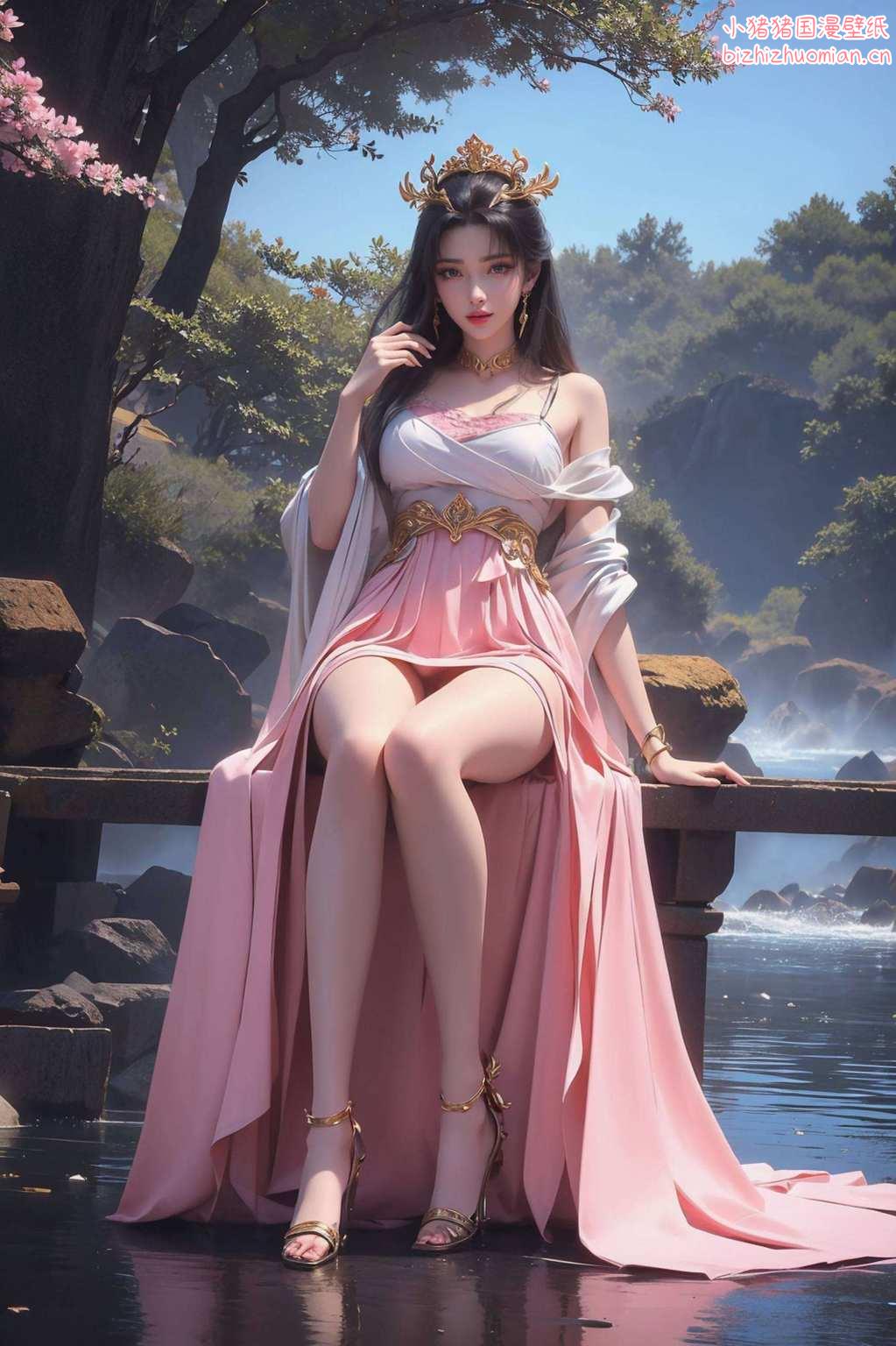 国漫女神天狐仙子翩翩起舞以妖娆的身姿和魅惑的眼神