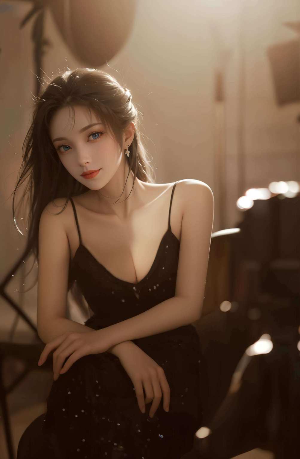 她是来自完美世界的天狐仙子毛茸茸的大尾巴一摇一摆