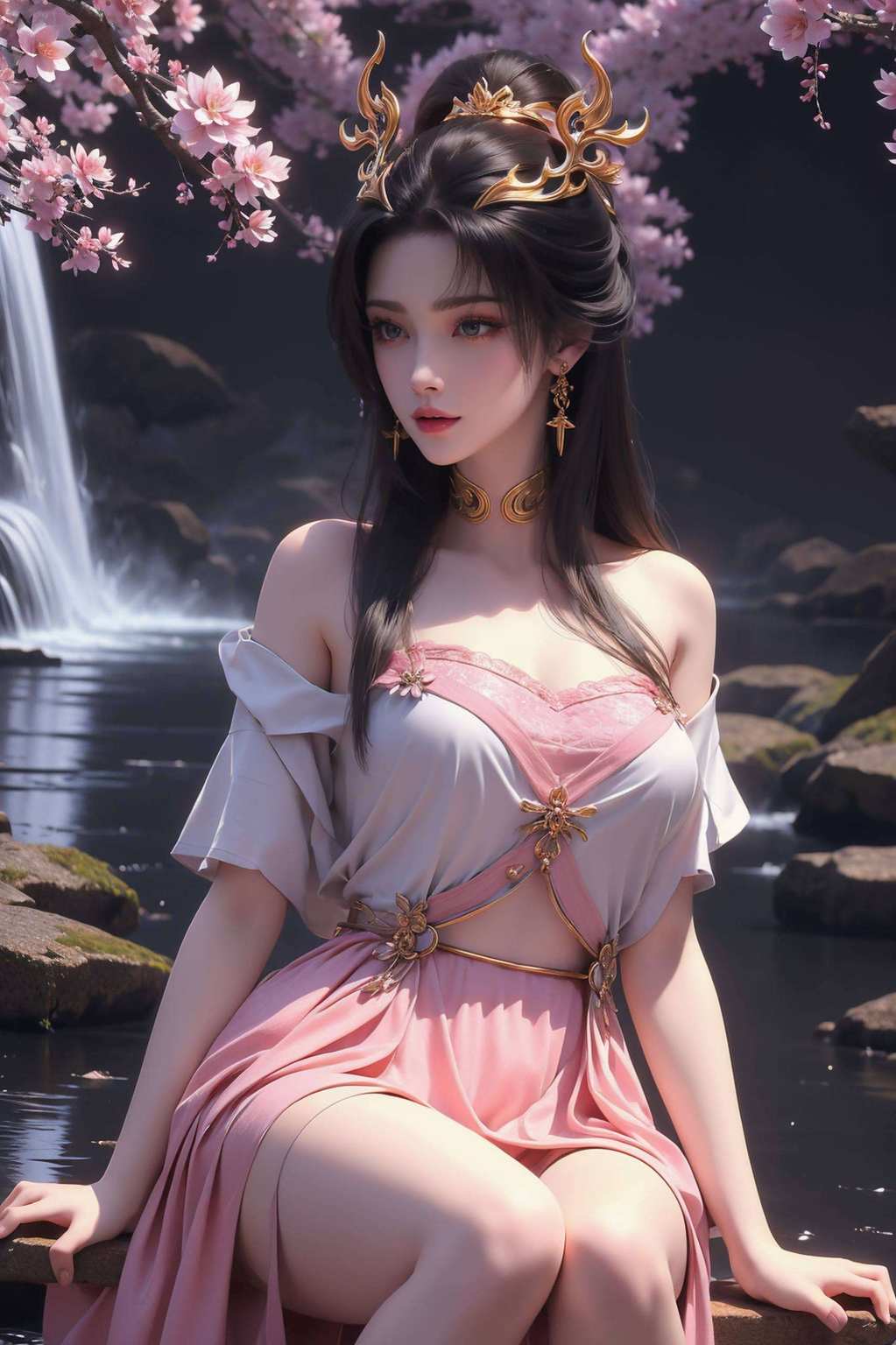 宛如梦幻中的仙子她是那抹最动人的色彩