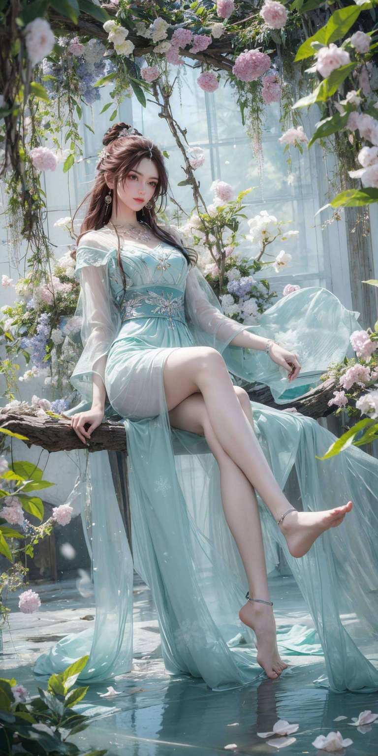 一袭粉色长裙她还是玄幻故事中的女神典范