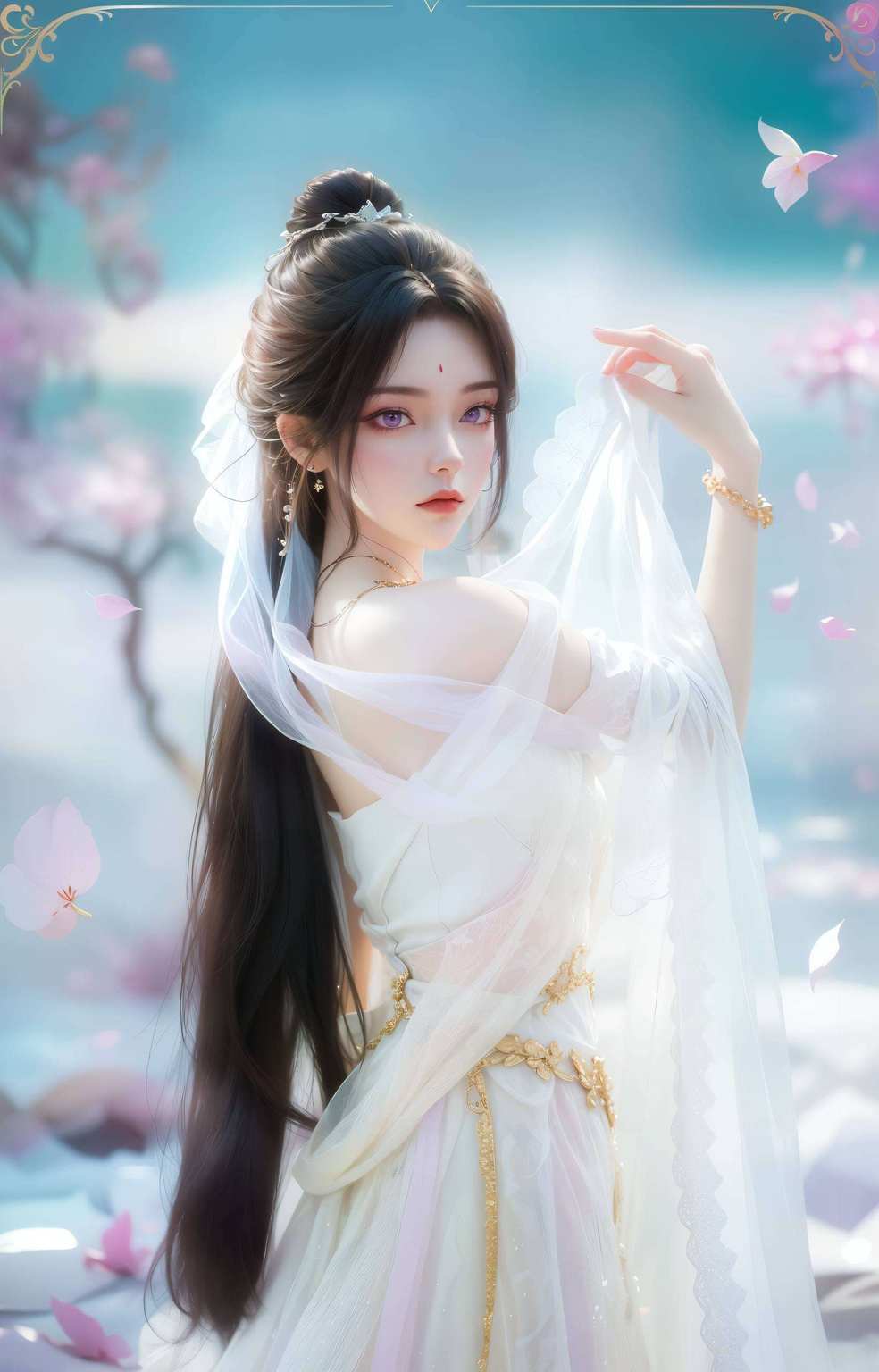 玄幻风十足哦！月婵巨大高清壁纸动漫女神