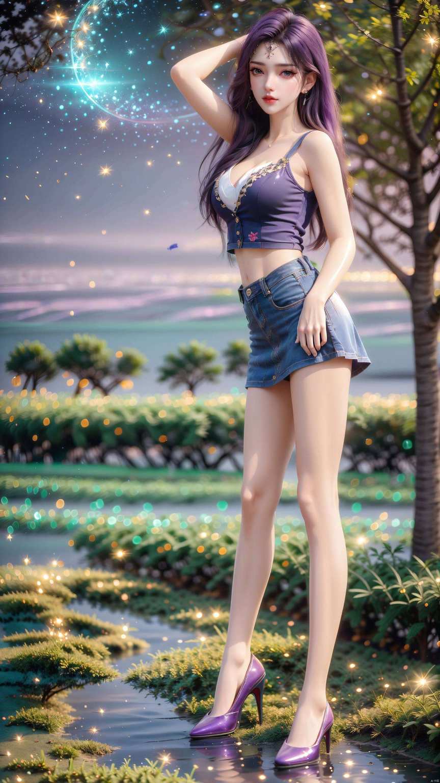 让你的电脑瞬间变身浪漫仙境！别看我这国漫美女有点玄幻范儿粉色梦幻风