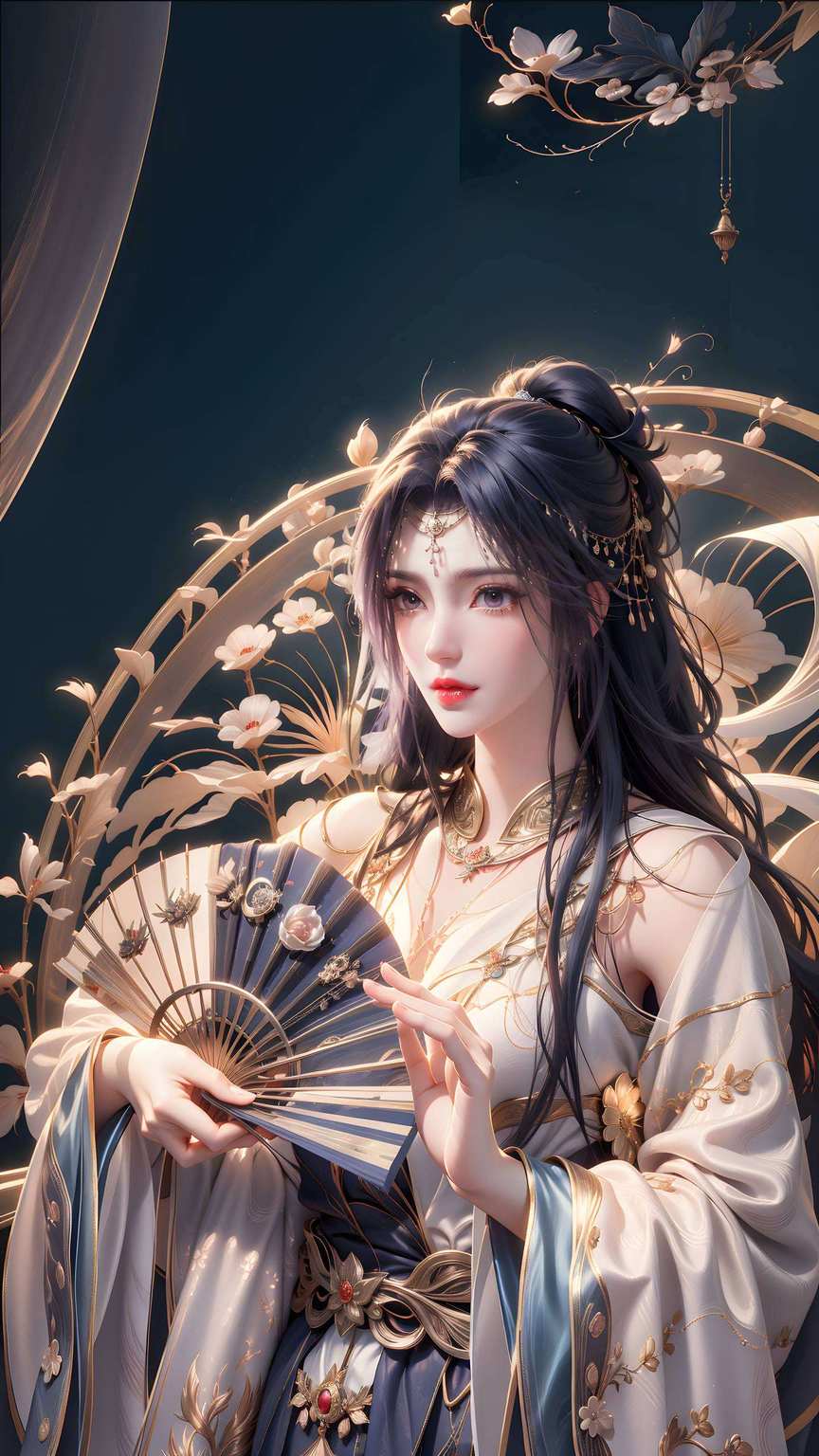 壁纸之中女神翩翩
