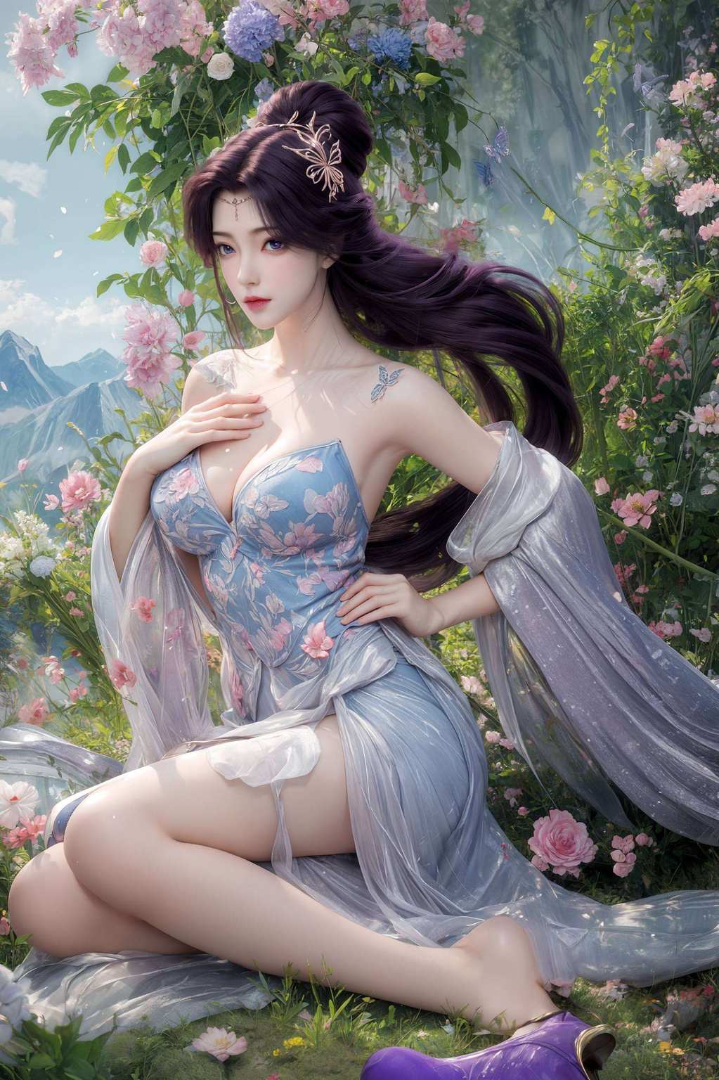 完美世界里的这位国漫女神还时不时搞点小动作