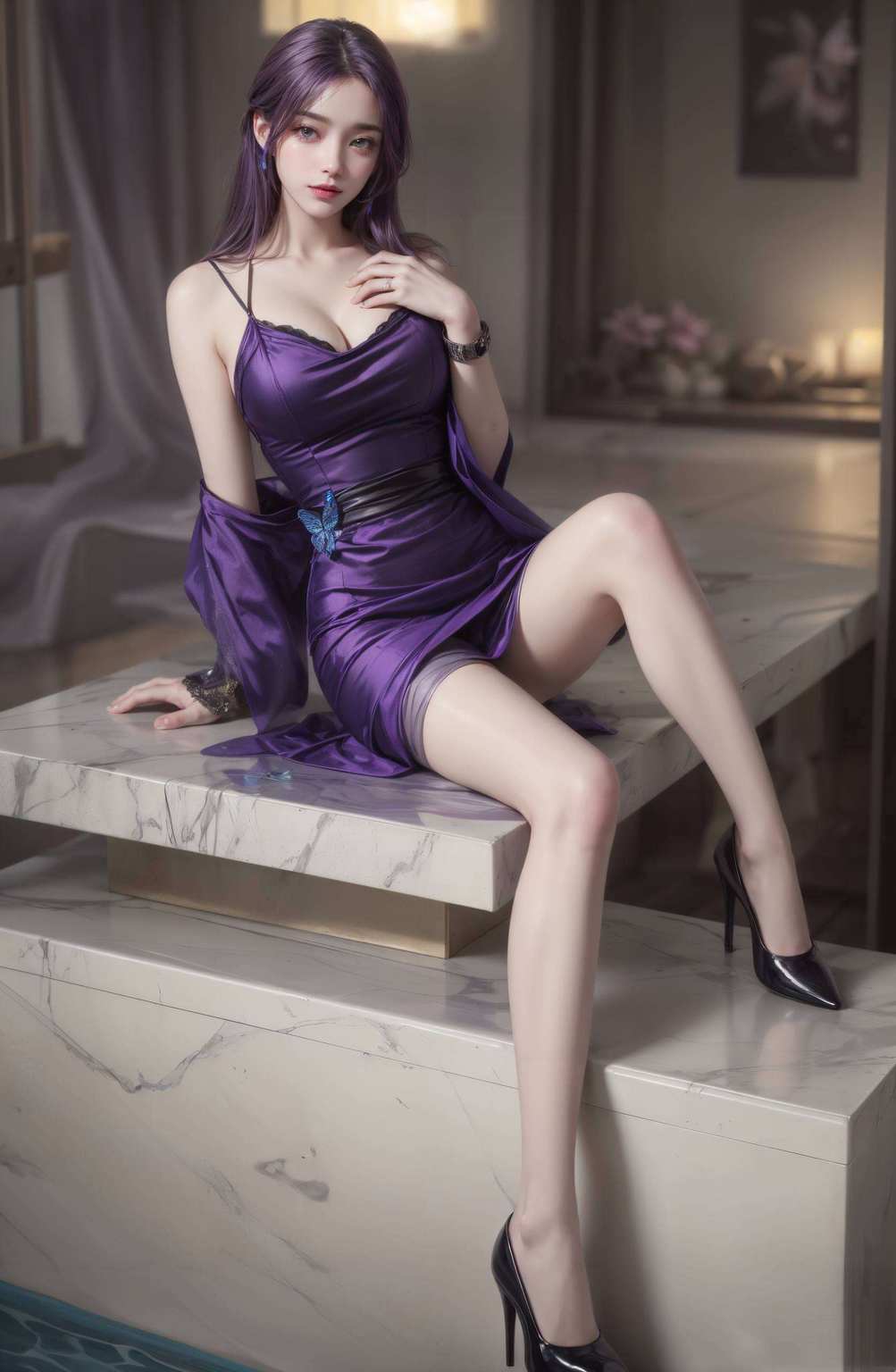 如同梦幻中走出的国漫女神粉色系的壁纸
