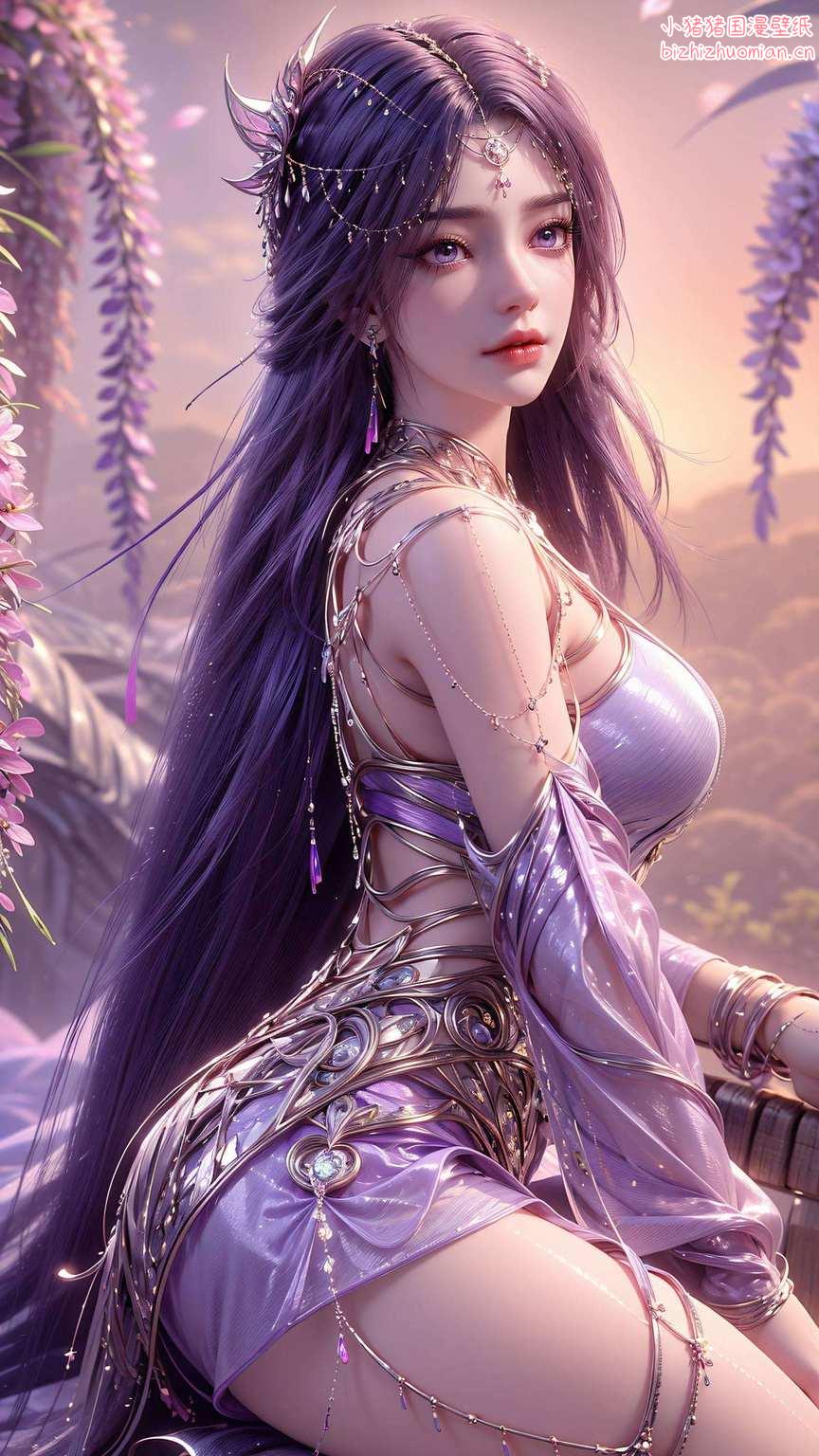 国漫美女翩翩舞动漫女神笑语盈