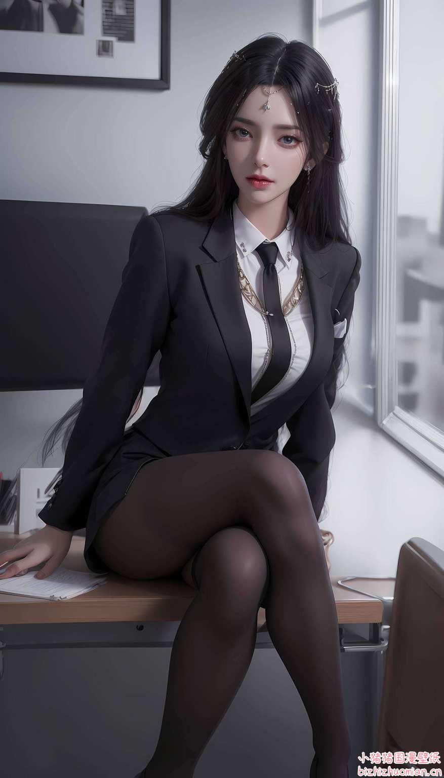 粉色梦幻藏玄机国漫女神翩翩起