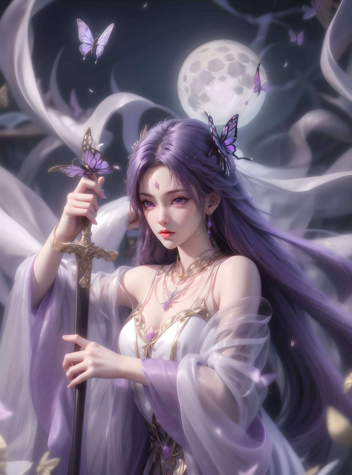粉霞漫天她的美丽
