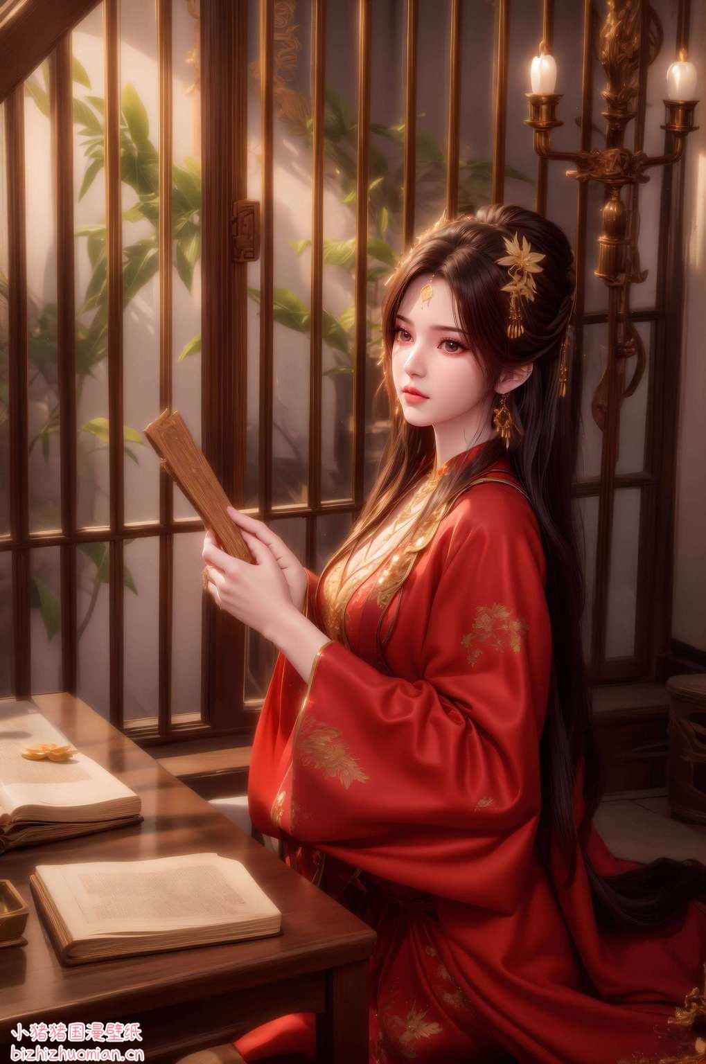 李慕婉一跃而成桌面上的绝美风景粉色梦幻