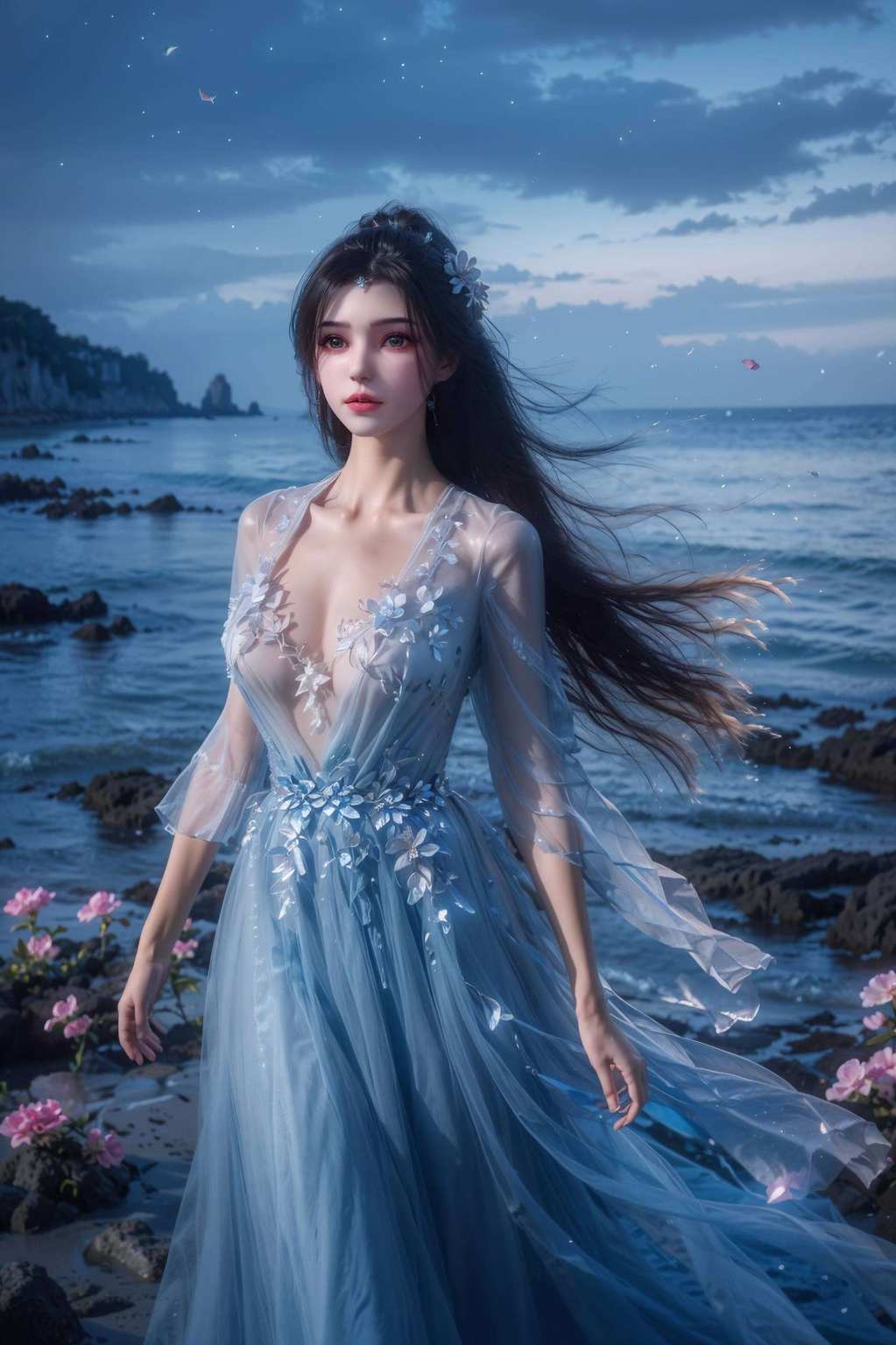是《仙逆》中的绝世美女如水的眼眸