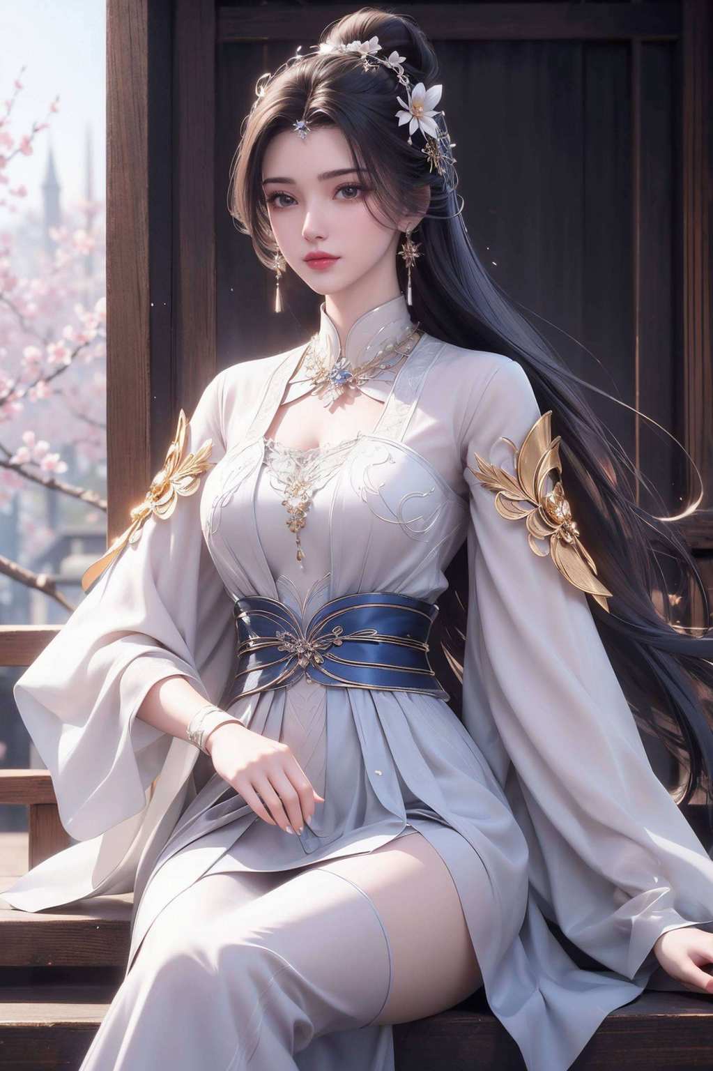 满足了你对玄幻世界的一切幻想粉色系的国漫美女