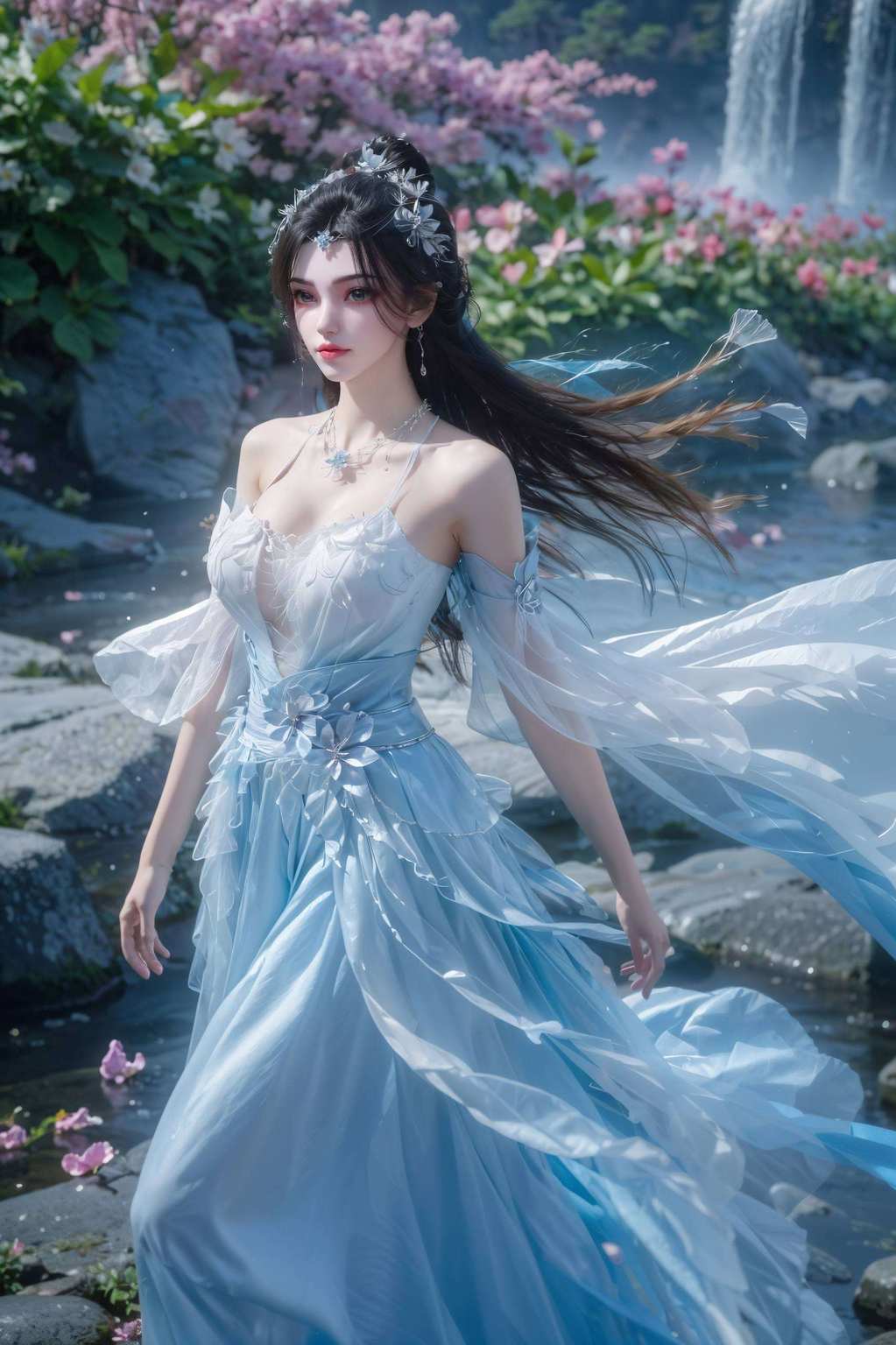 粉色映仙颜李慕婉翩翩舞