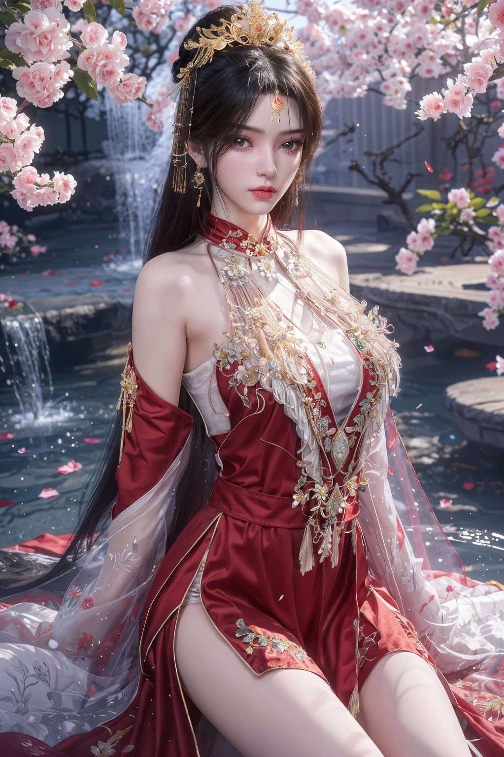 她的眼神深邃唯有美好的画面和故事