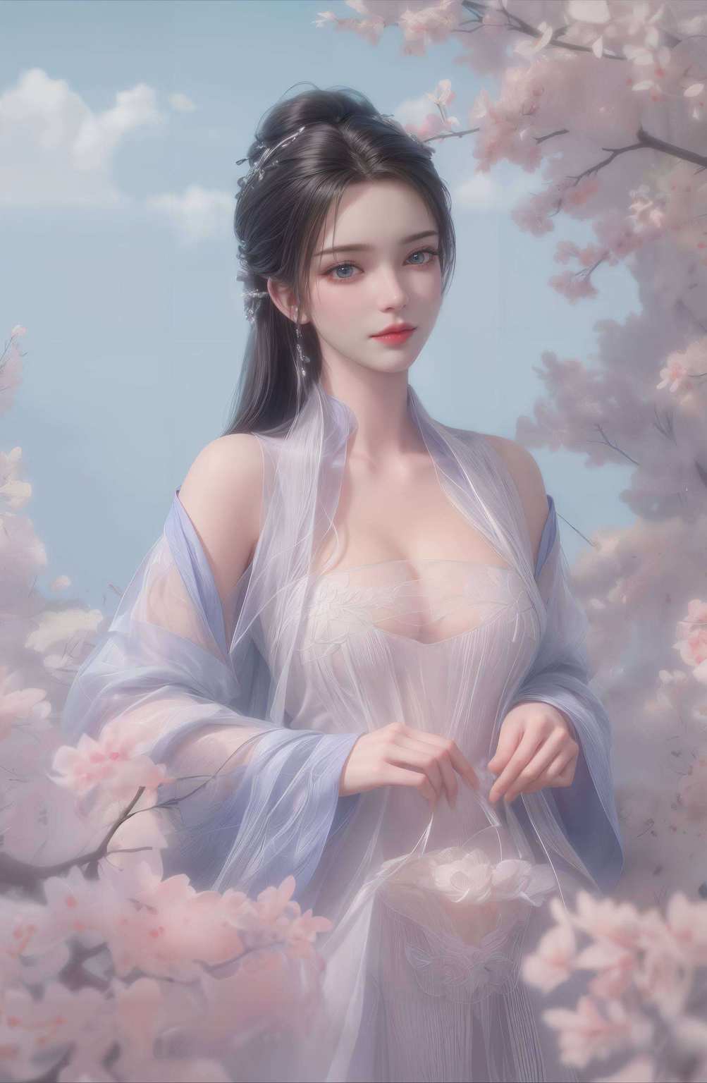动漫美女的魅力在这绚烂的粉色壁纸世界里