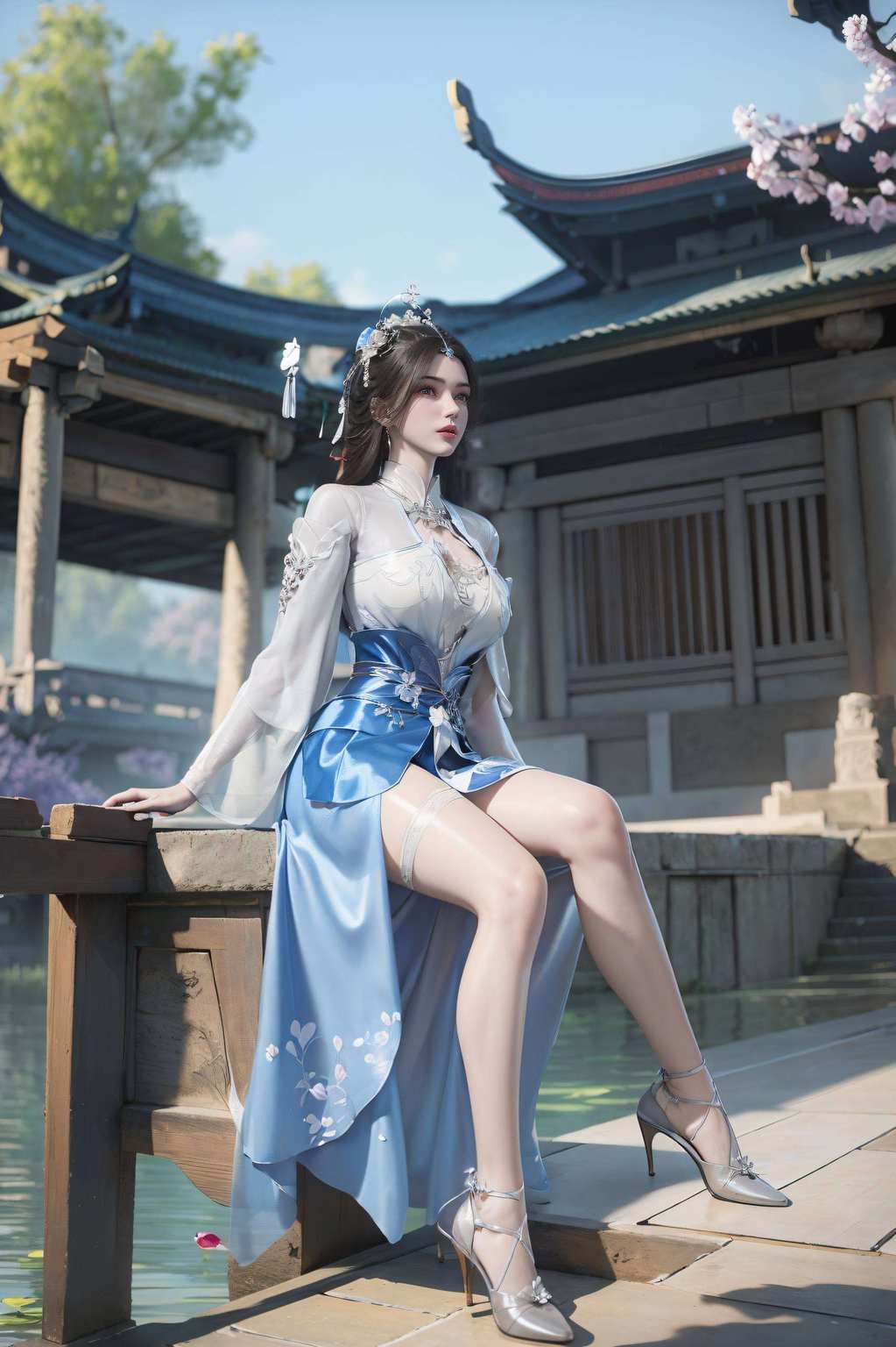 李慕婉每一次舞动都是壁纸上的绝美风景