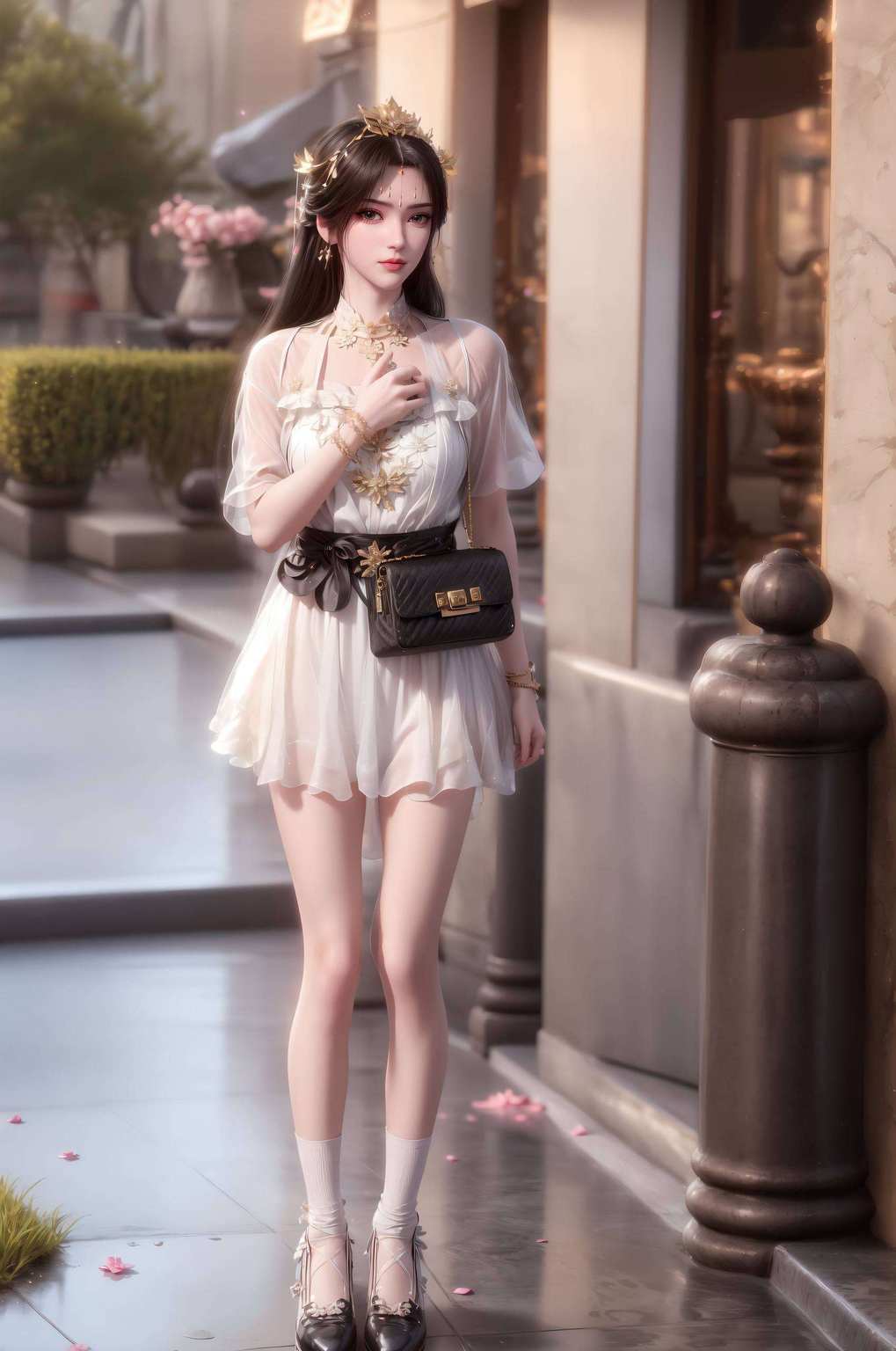 她或婉约如仙子她的每一次转身