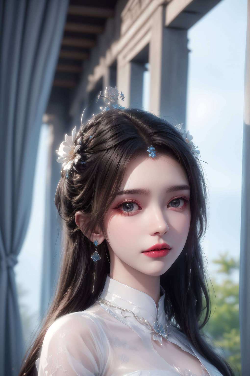 婉约佳人映婉容