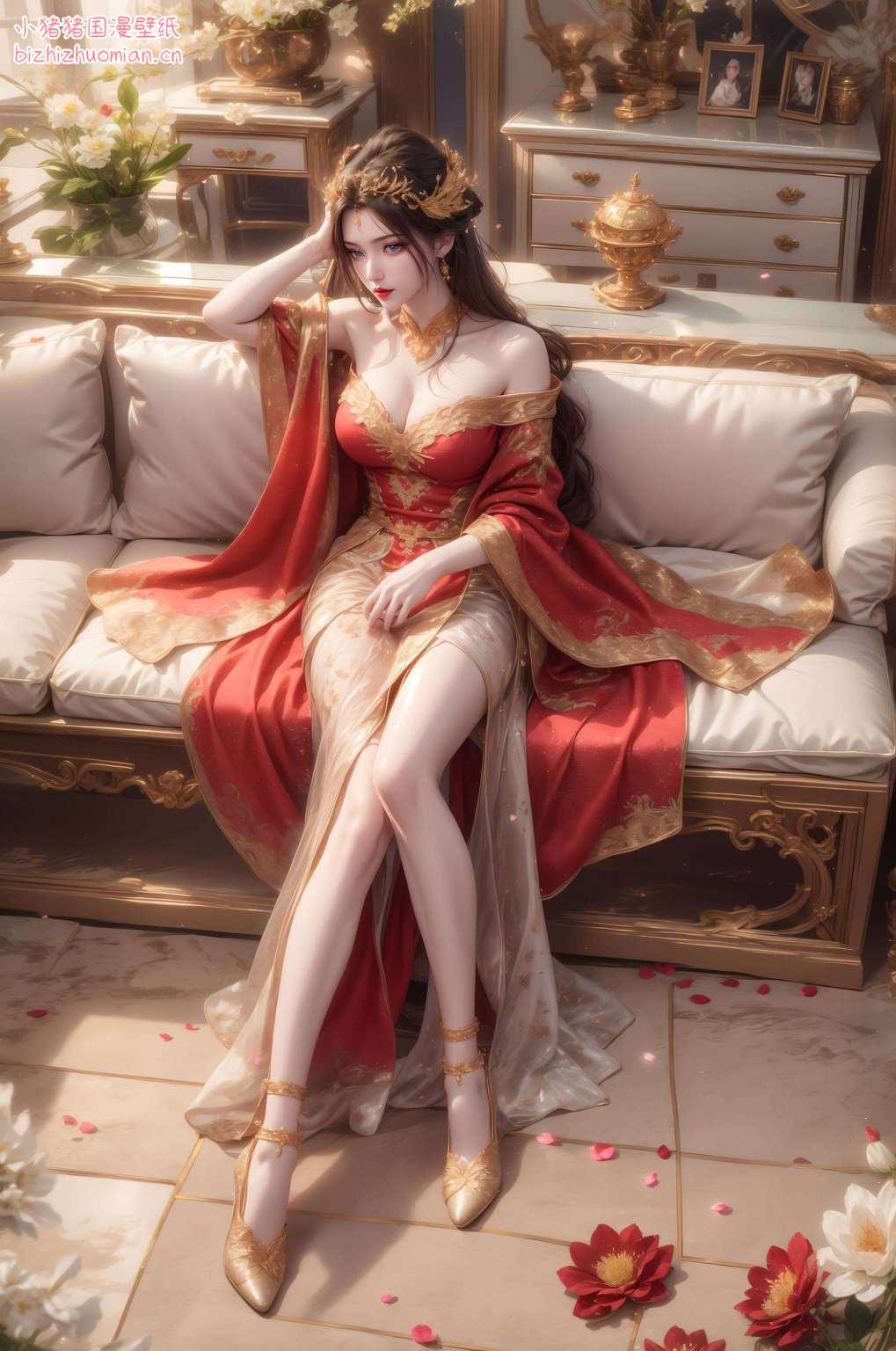 她那粉色系的壁纸还成了众多粉丝心中的女神