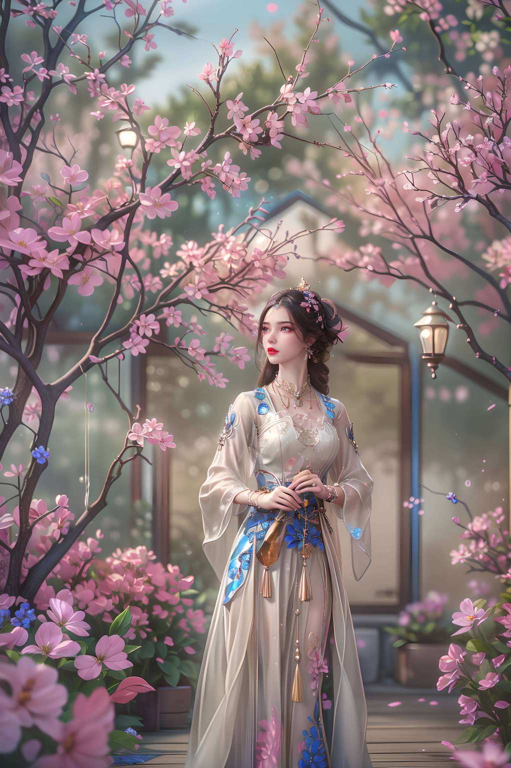 国漫女神的魅力美眸如水