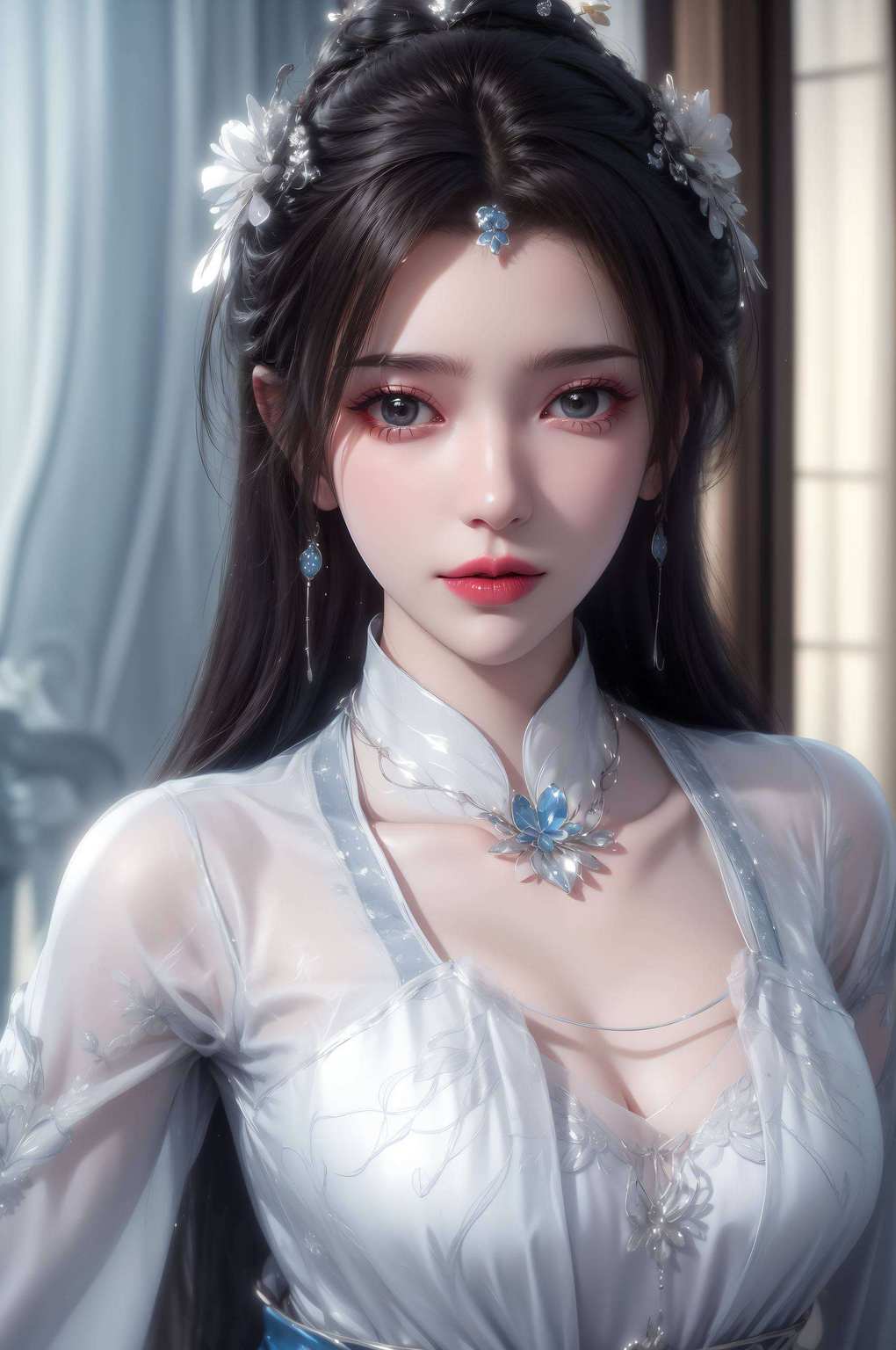 动态壁纸图片高清得能照出你的倒影！国漫女神一枚各位墙纸控们