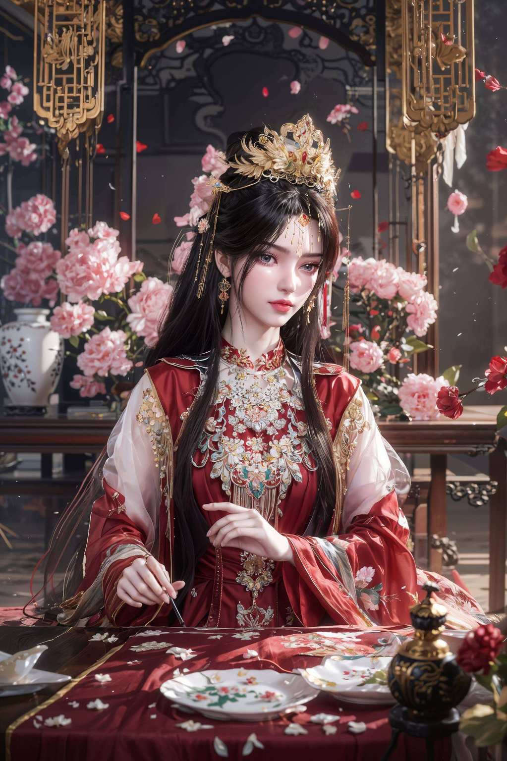 如画中行粉色壁纸