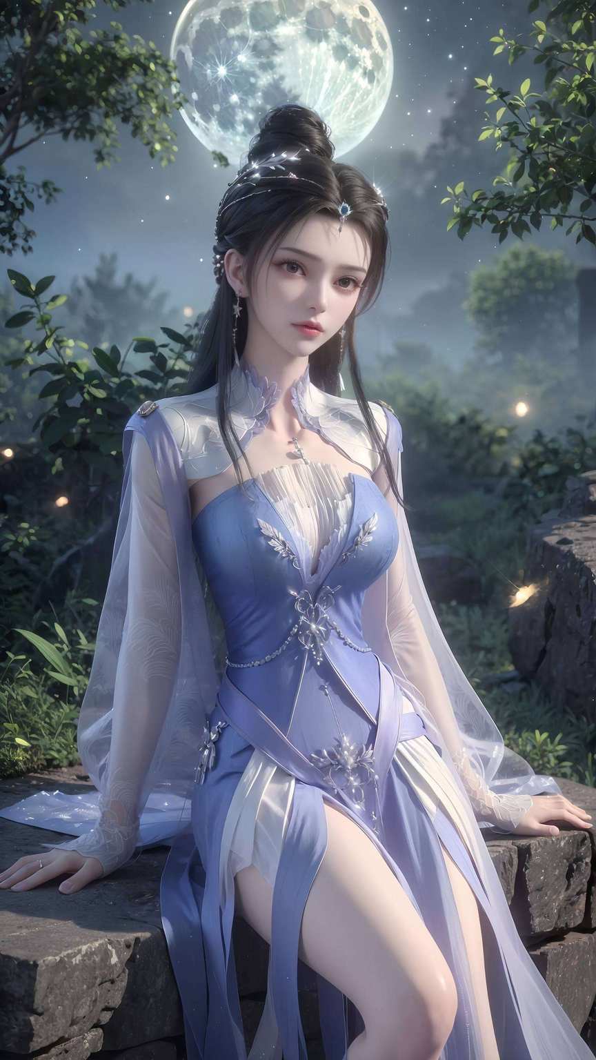 粉壁映倩影国漫壁纸秀美女