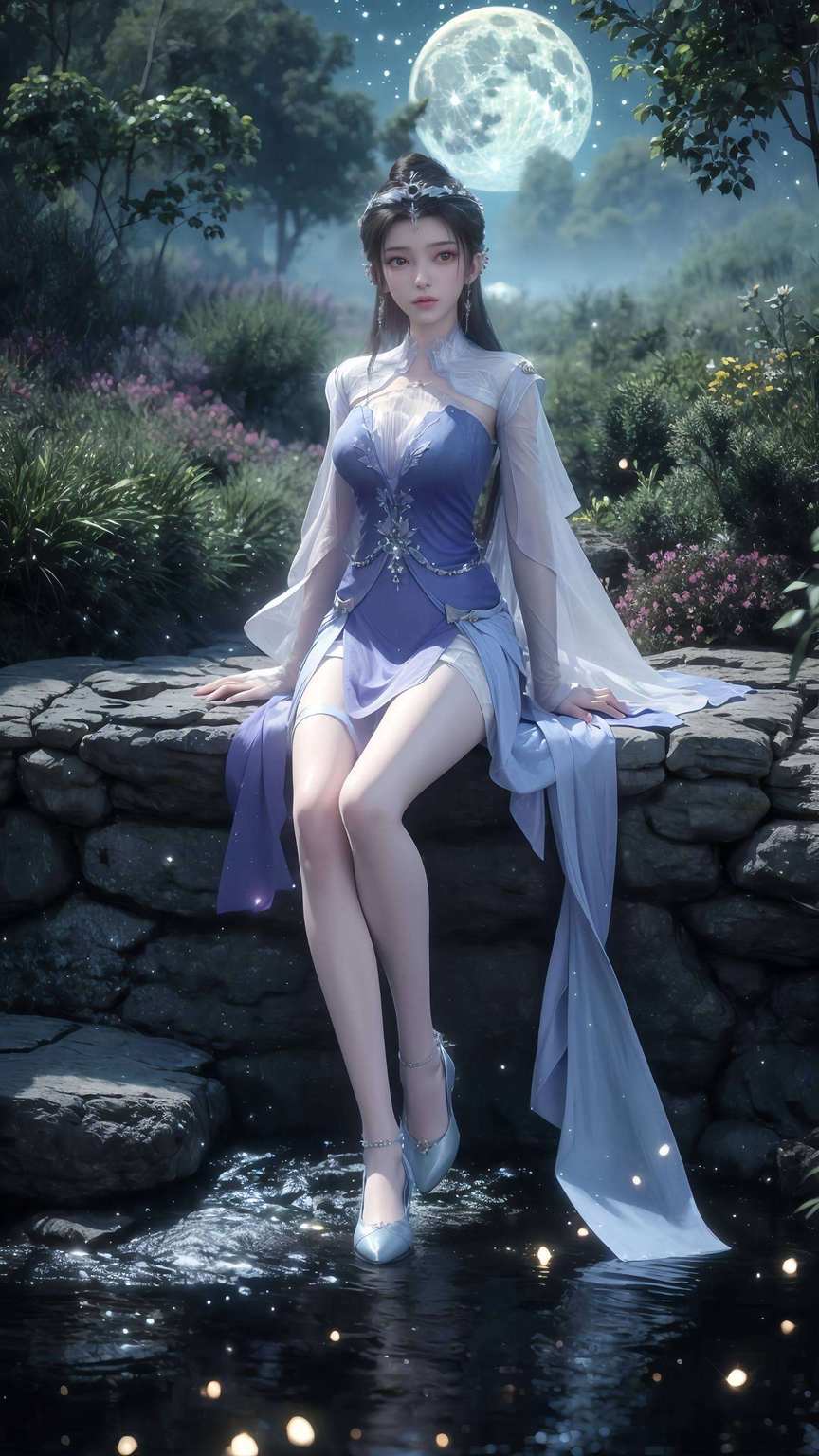 那如仙子般的李慕婉穿上婚纱各位看官