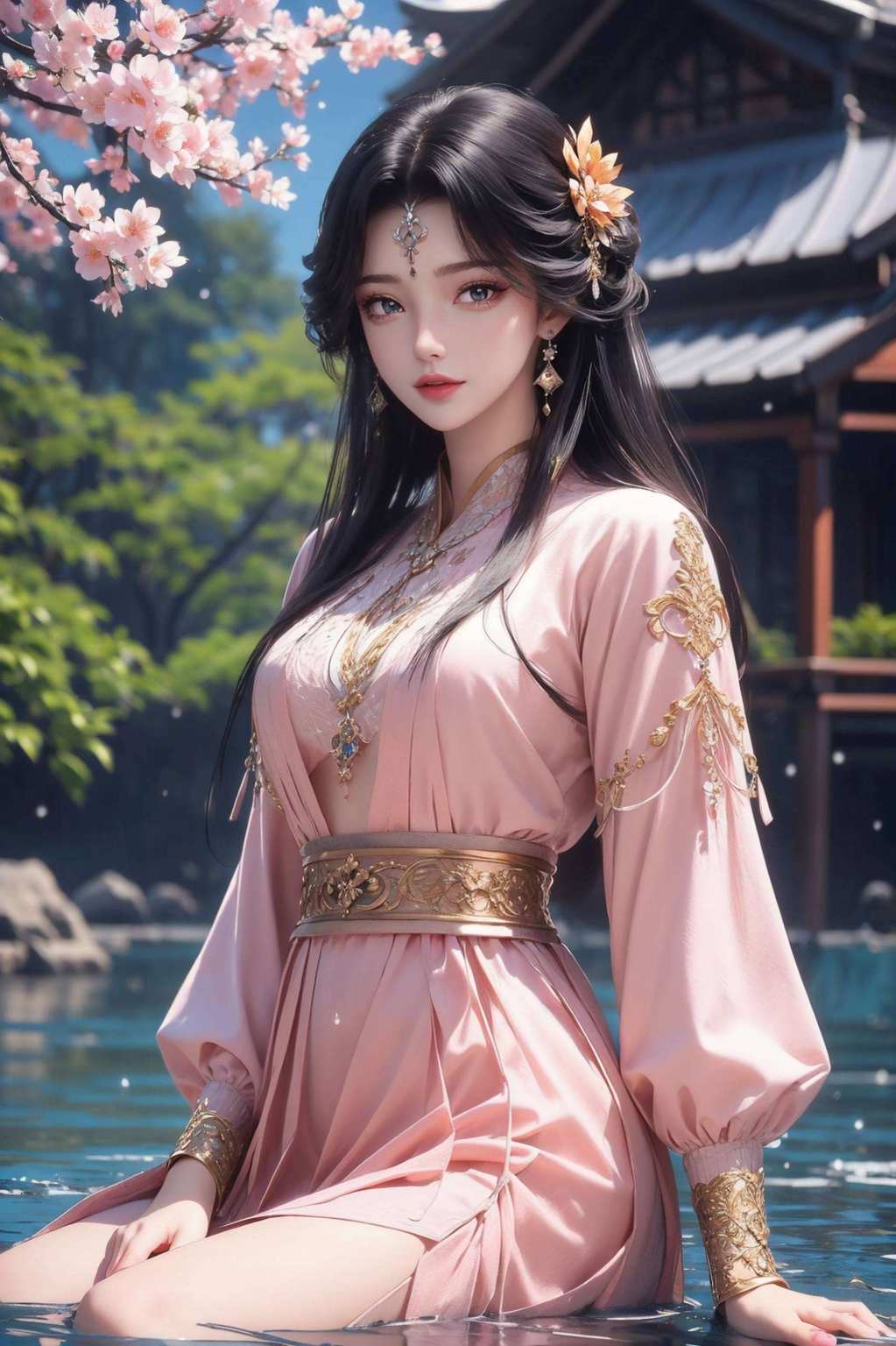在这动漫的海洋里她的身影犹如粉色樱花般绚烂