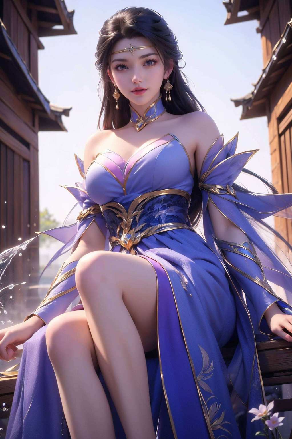 楚灵玉翩跹于九霄玉颜映月