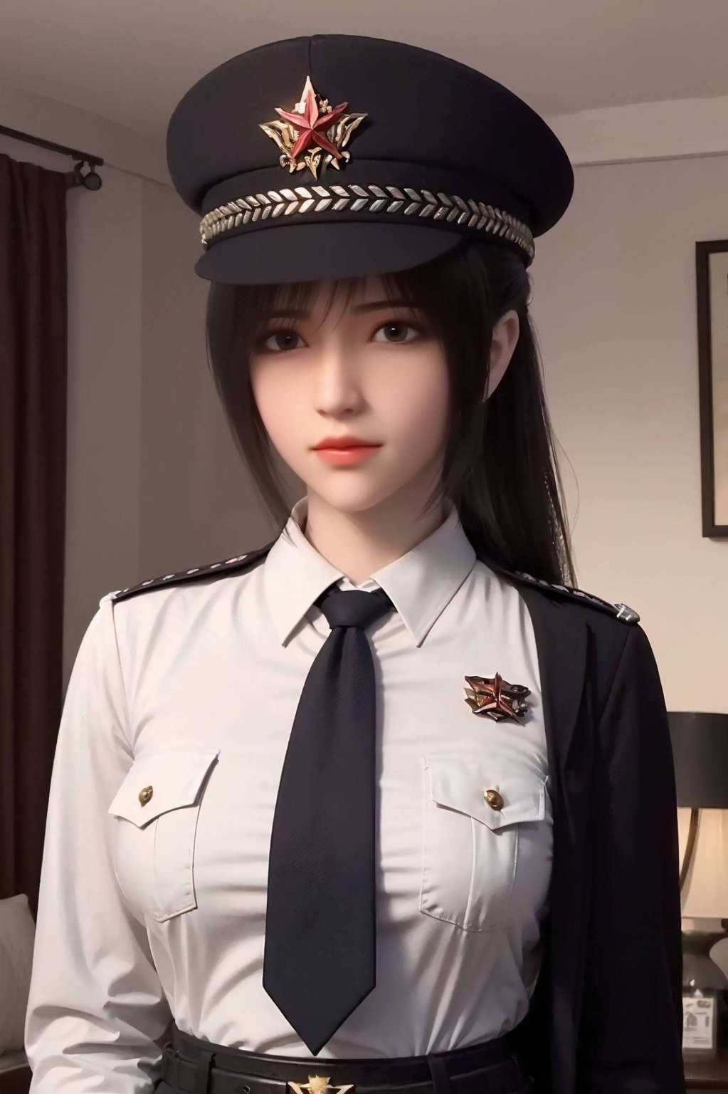 保证让你的电脑瞬间变身梦幻粉红王国！琪琳女神那高冷的眼神来看看这款超萌的雄兵连琪琳禁欲壁纸