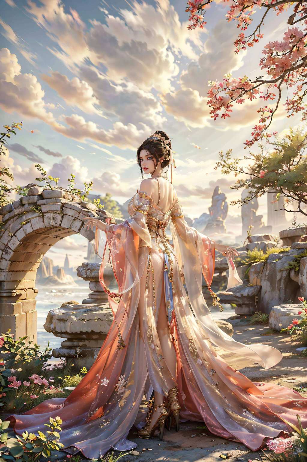 谁说美女只能远观？让方清雪的壁纸给你一份近距离的梦幻体验她的眼神