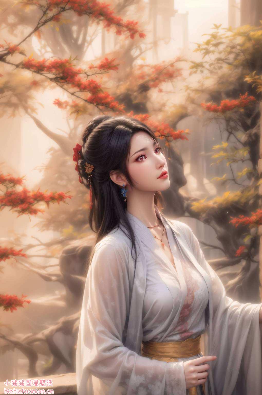 玄幻世界里的粉色浪漫动漫美女的魅力尽收眼底