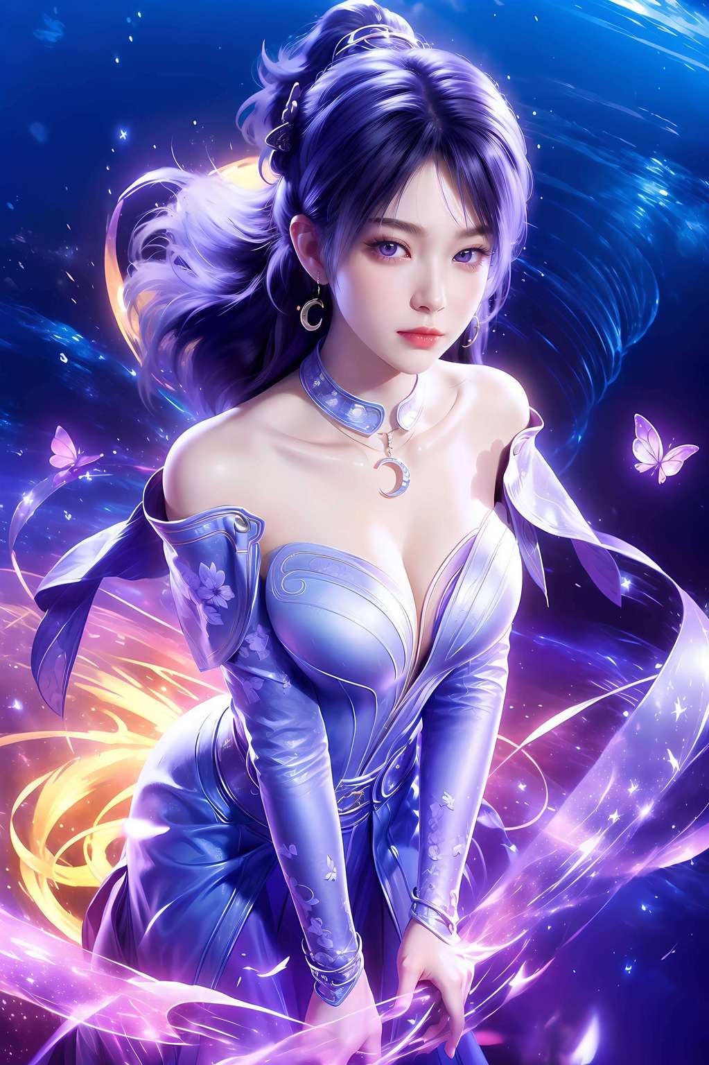 今天给大家带来一款超炫的ipad壁纸！这可是我们国漫界的女神姬紫月壁纸哦！遮天里的那位美艳动人、实力强大的姬紫月让你的平板瞬间变得美轮美奂