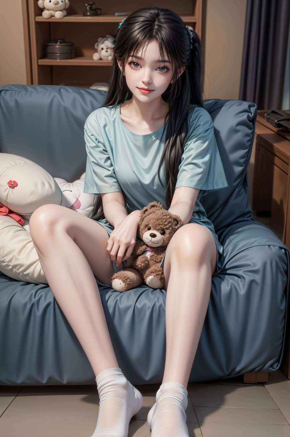 宛如从诛仙世界走出的仙子她身着粉衣