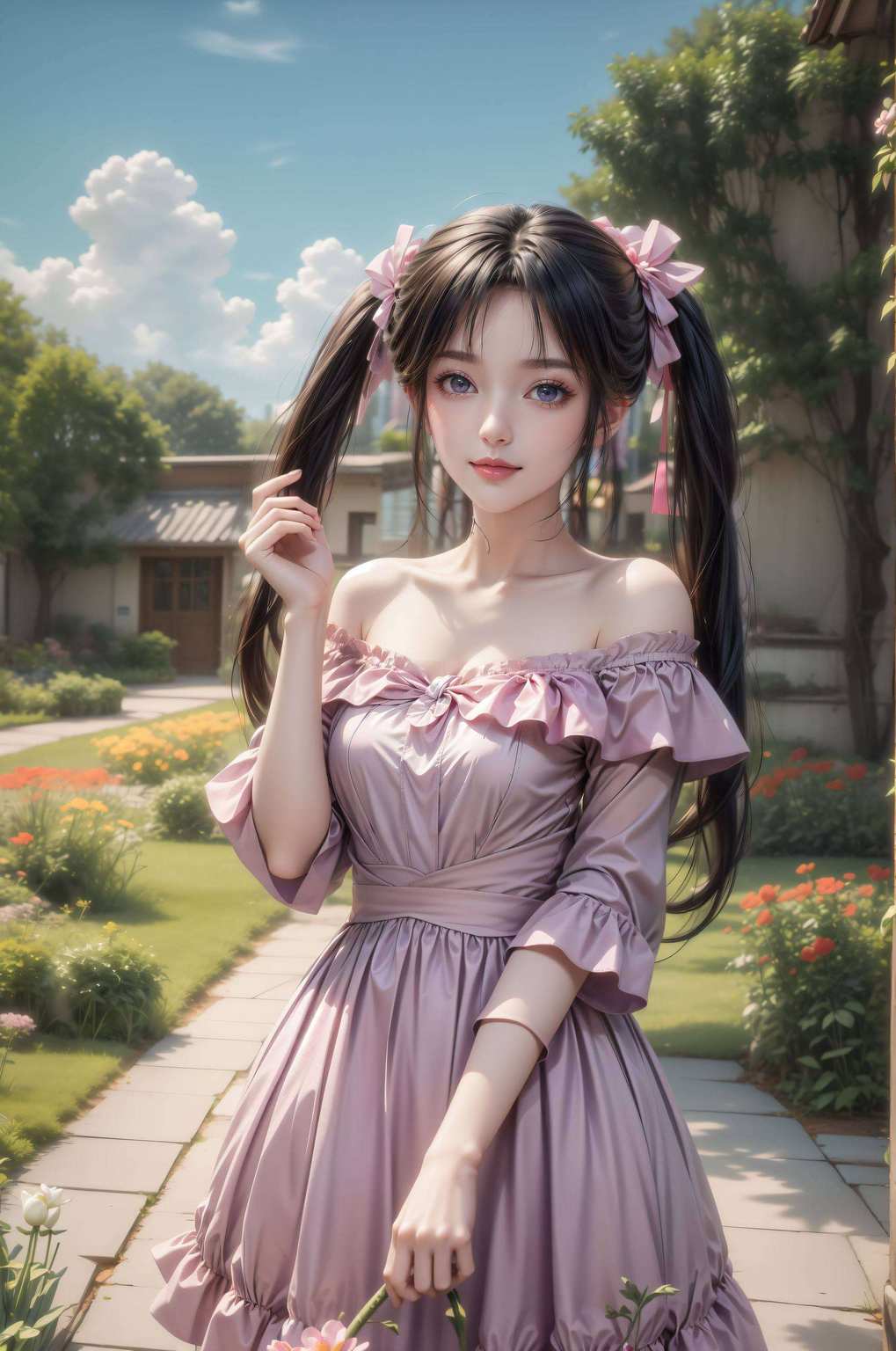 碧瑶妹妹这款壁纸简直就是电脑屏幕里的粉色梦幻城堡！瞧瞧那诛仙世界里走出的仙子