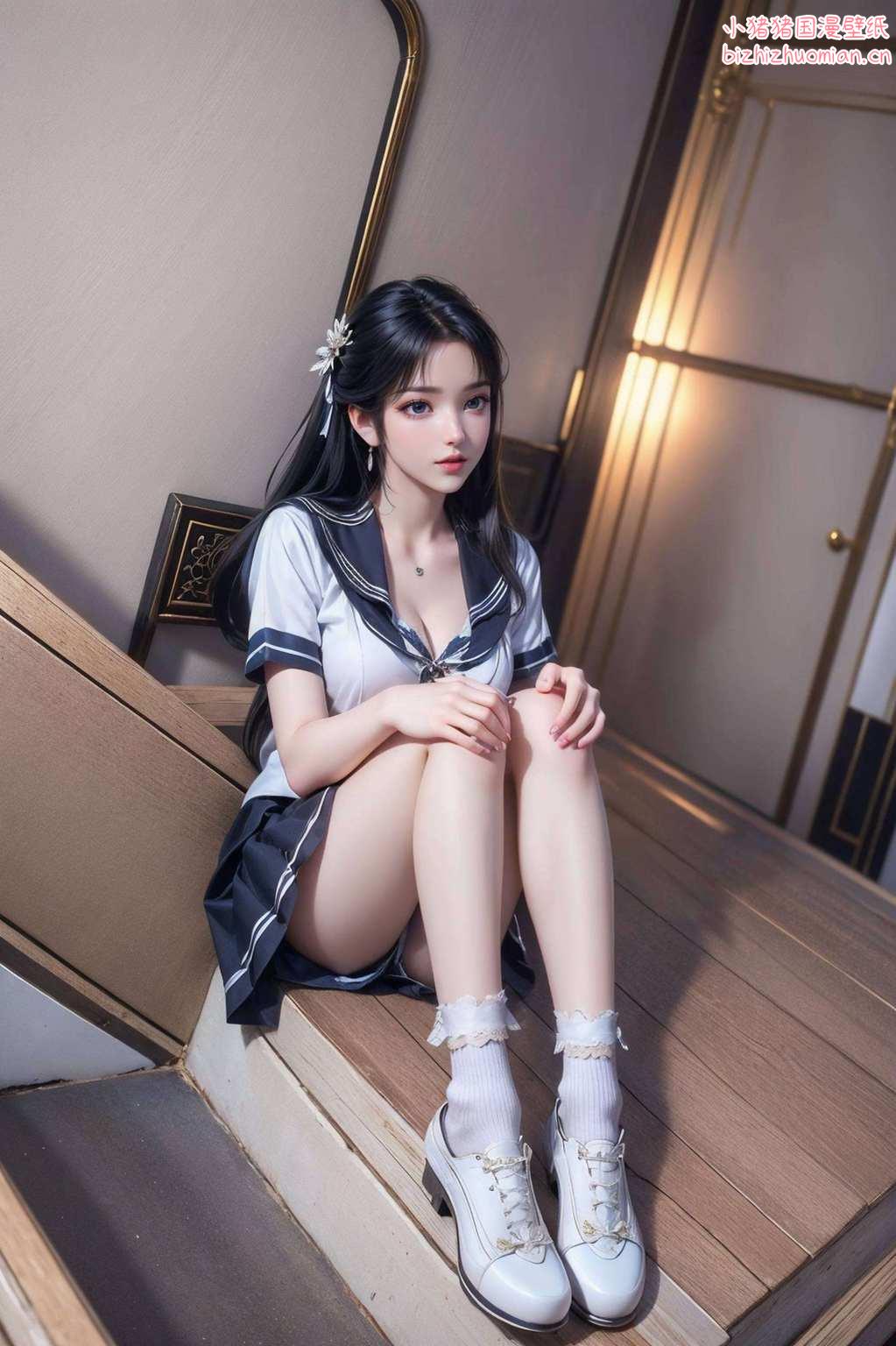 壁纸粉香染碧瑶翩翩舞