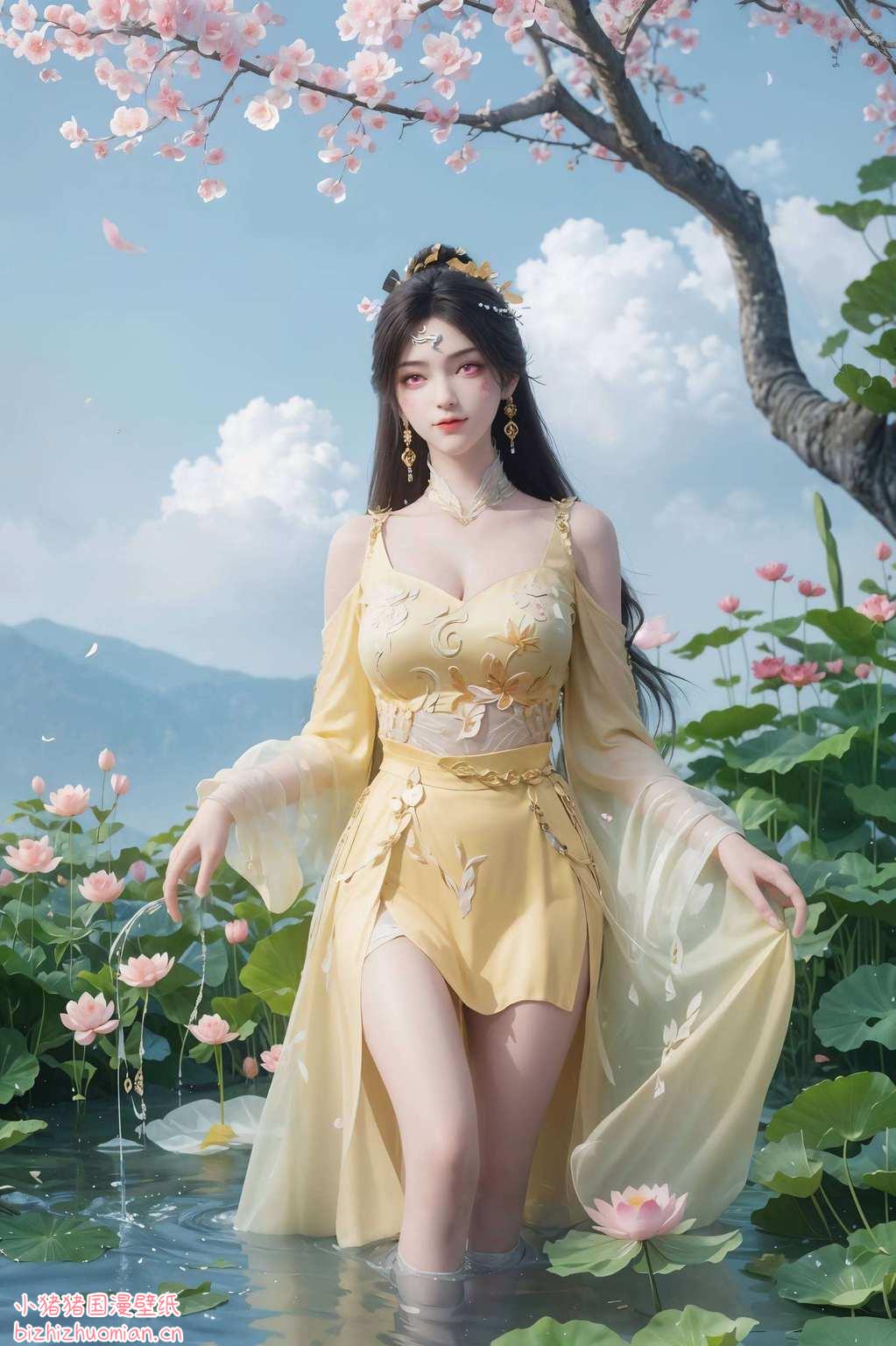 想要电脑桌面换个新颜？那必须得试试这款AI壁纸AIGC大礼包！金瓶儿高清壁纸4k全屏金瓶儿那眼神儿