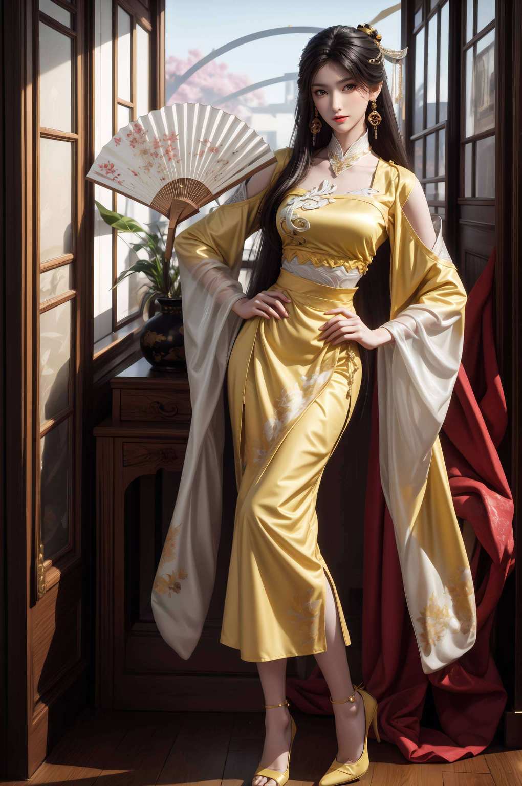 她那眼神电力十足谁说粉色只能是少女心？金瓶儿用她的壁纸告诉你