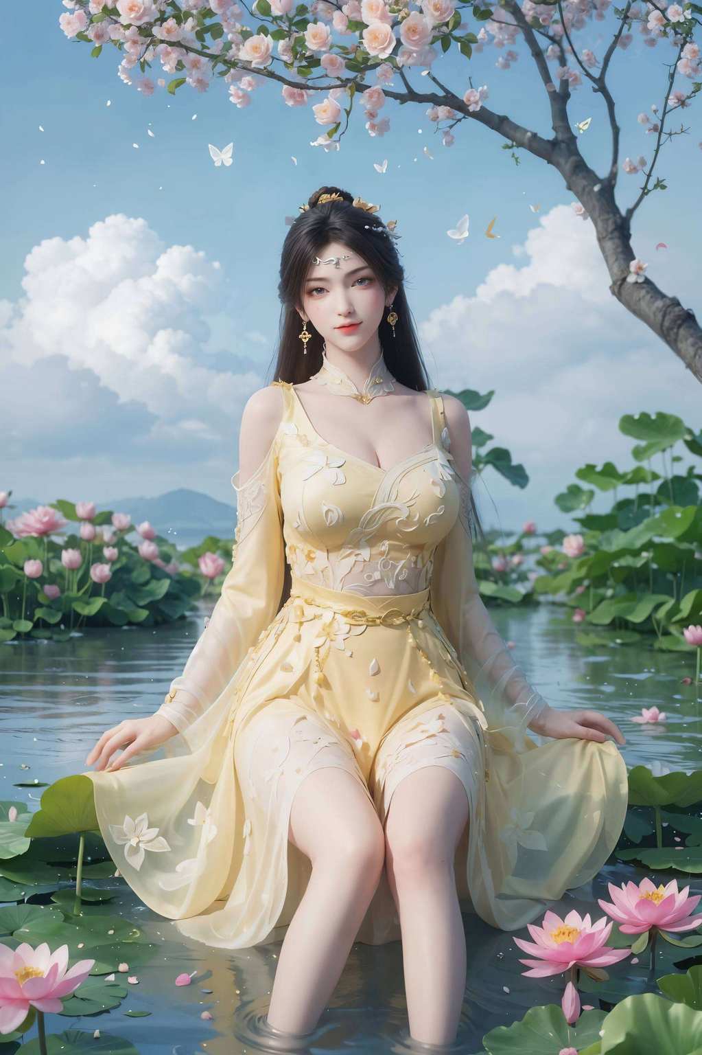 瓶儿映屏粉壁生辉
