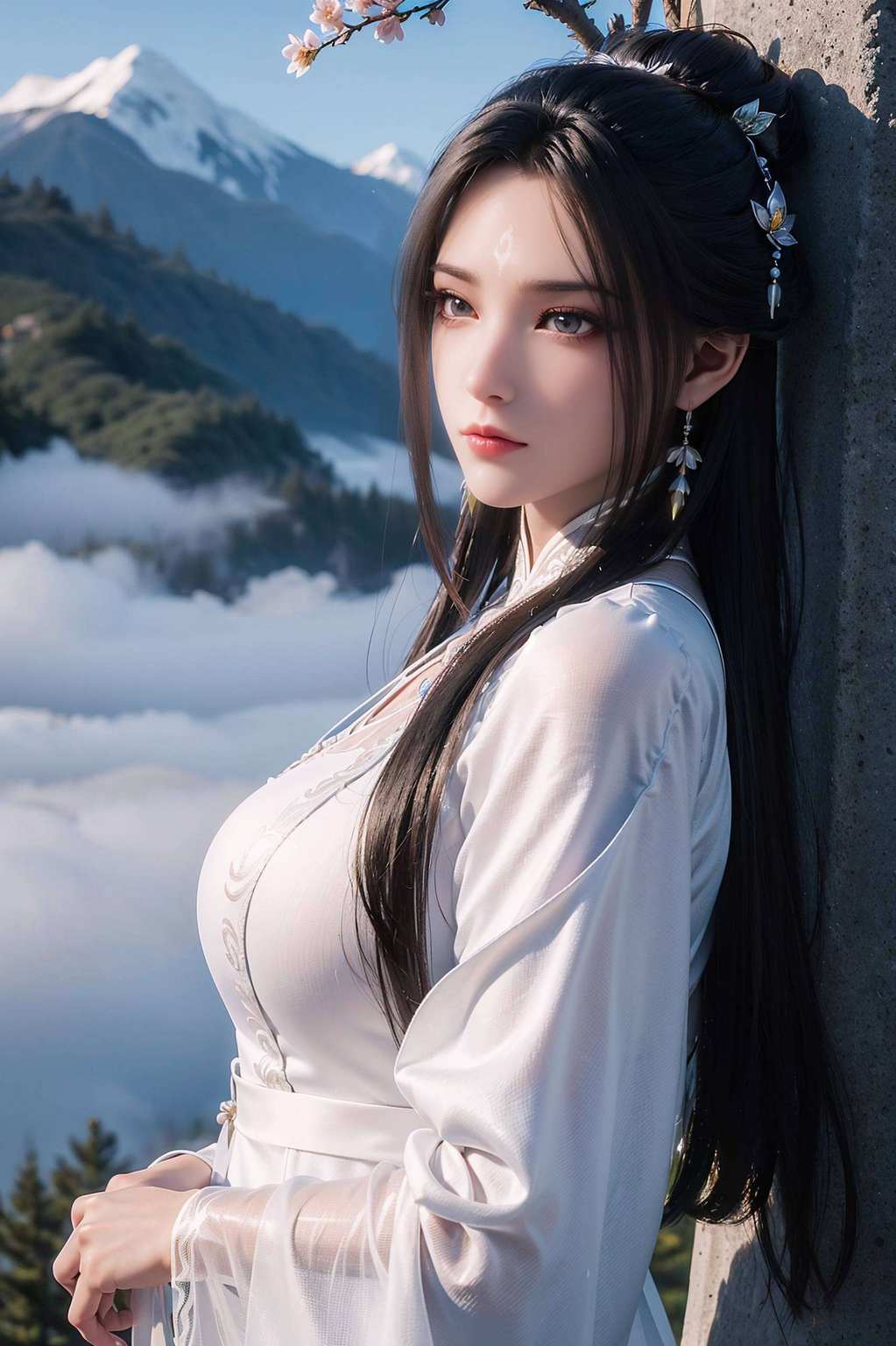 陆雪琪如同粉色樱花般绽放