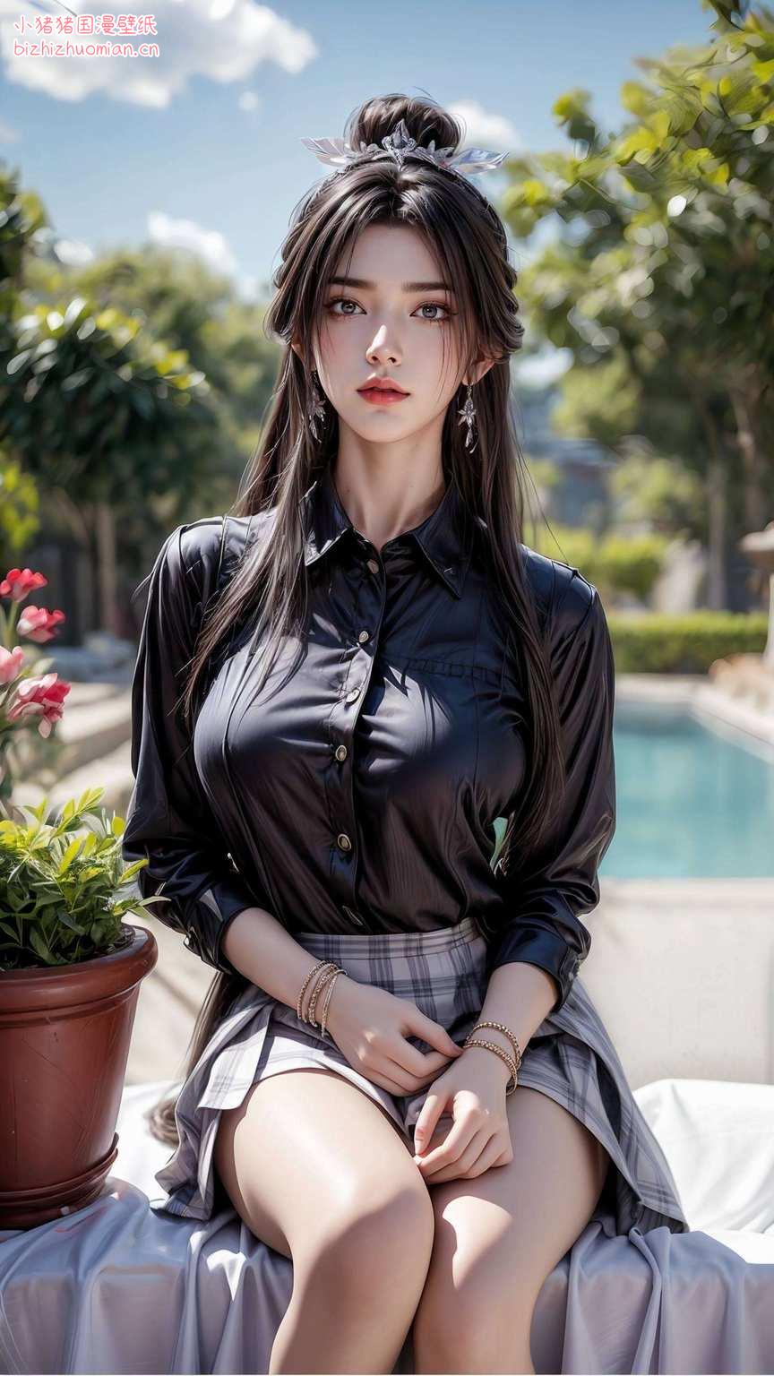 玄幻世界也能甜到齁！快来看看这位国漫女神的壁纸吧嘿