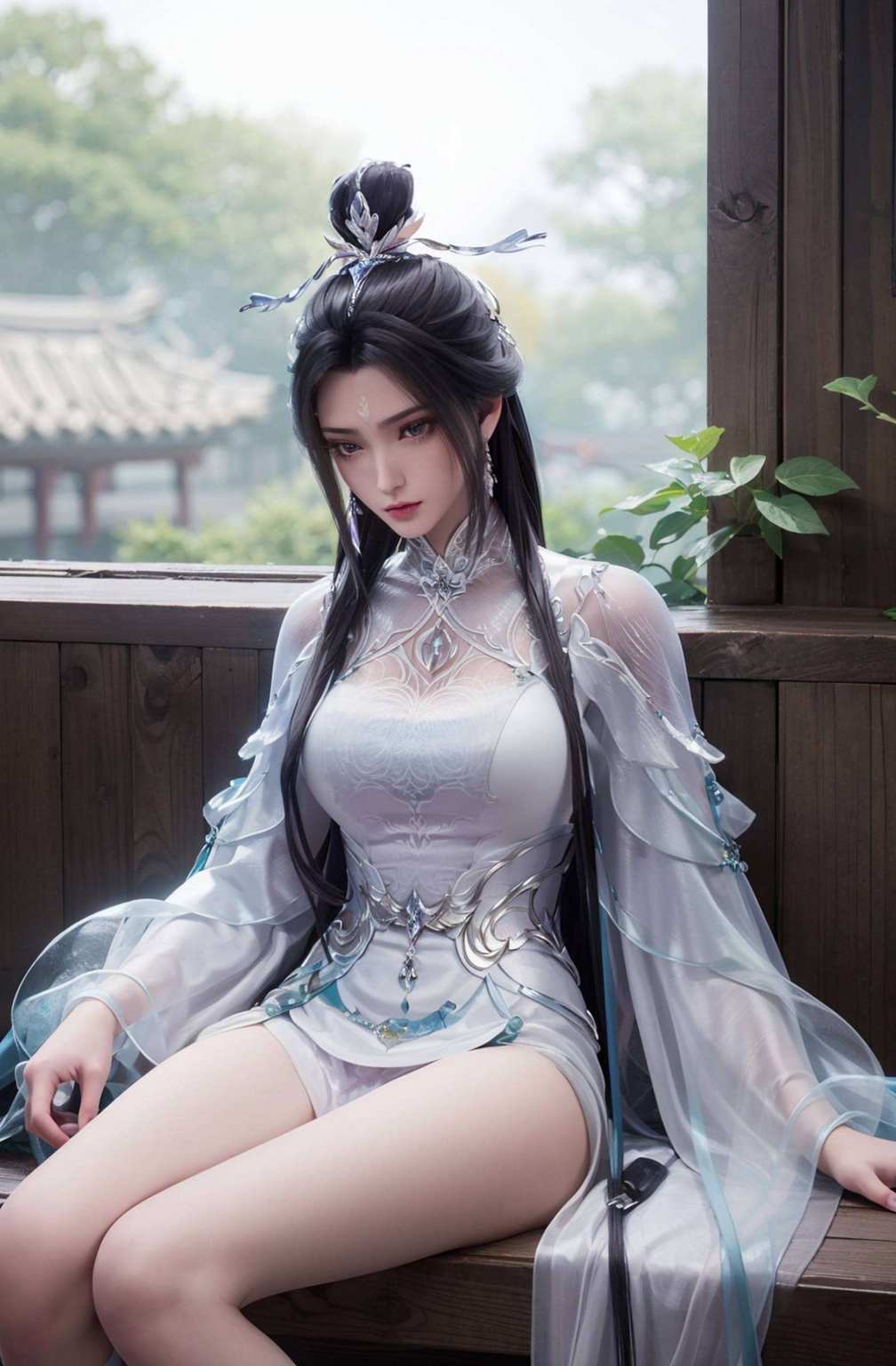 绽放着冷艳的光芒在粉色的梦幻世界中