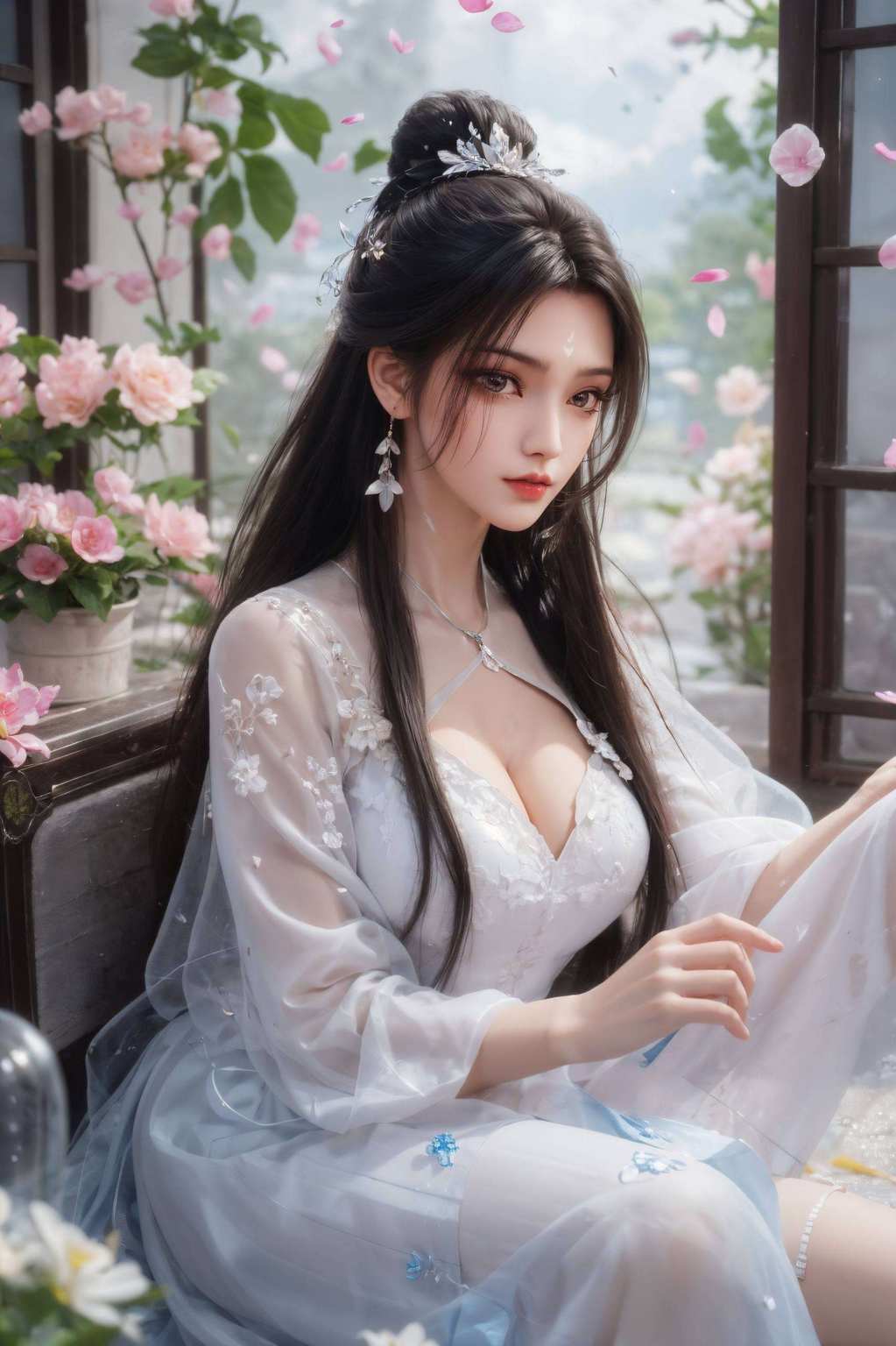 想要捕获这位国漫美女的心？先让她成为你的电脑壁纸吧16k的高清壁纸