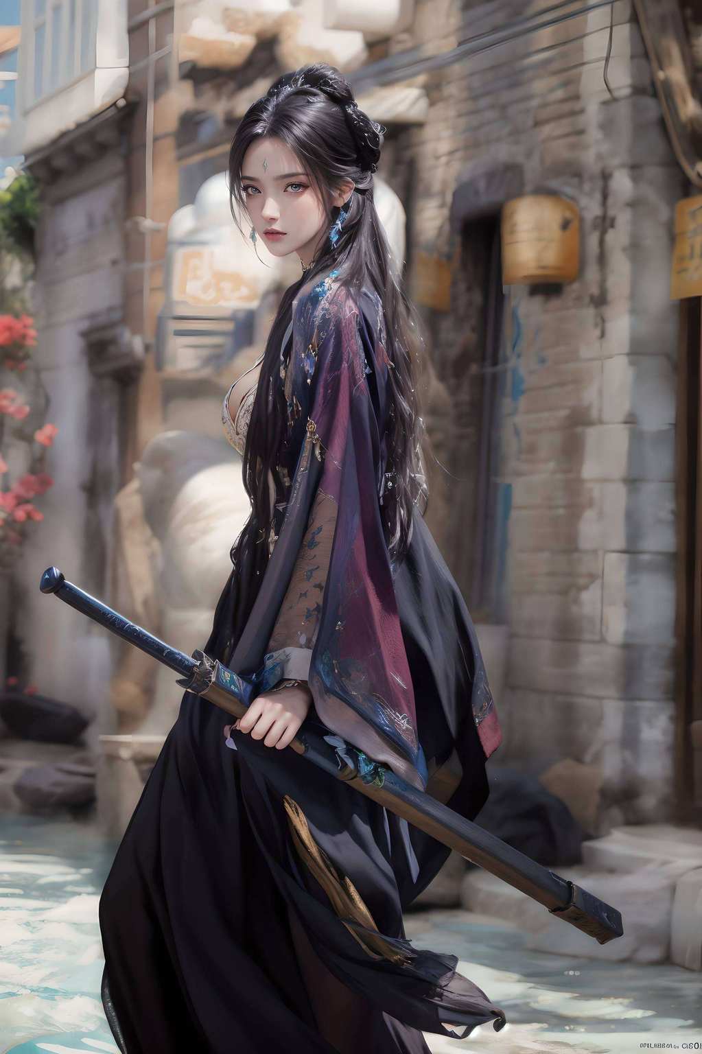 一起感受粉色梦幻的魅力吧！眼神清冷的美人儿