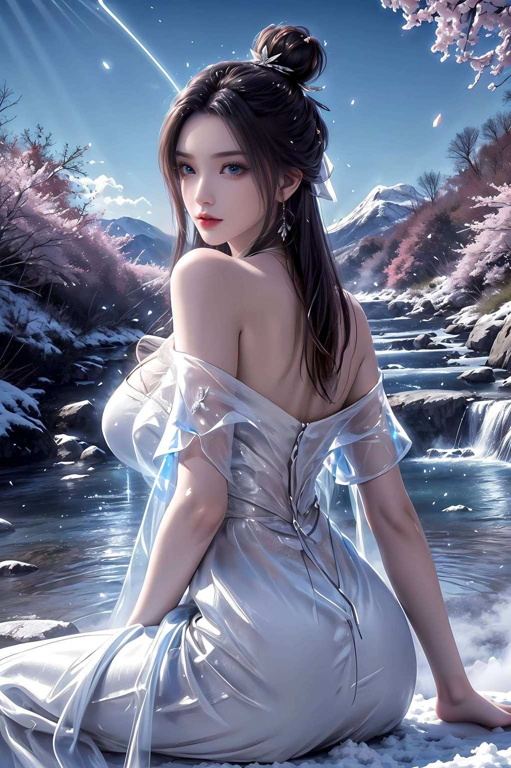 在粉色的梦幻世界中即使是困境