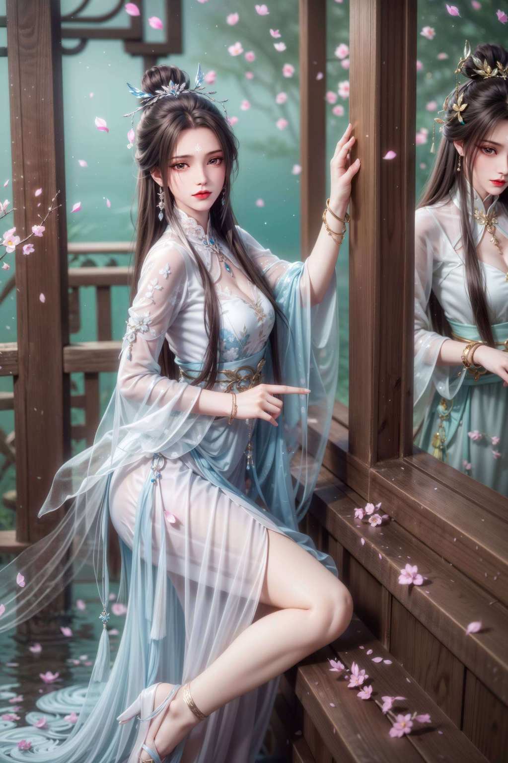 配上诛仙剑的犀利简直是玄幻世界的冷酷女神